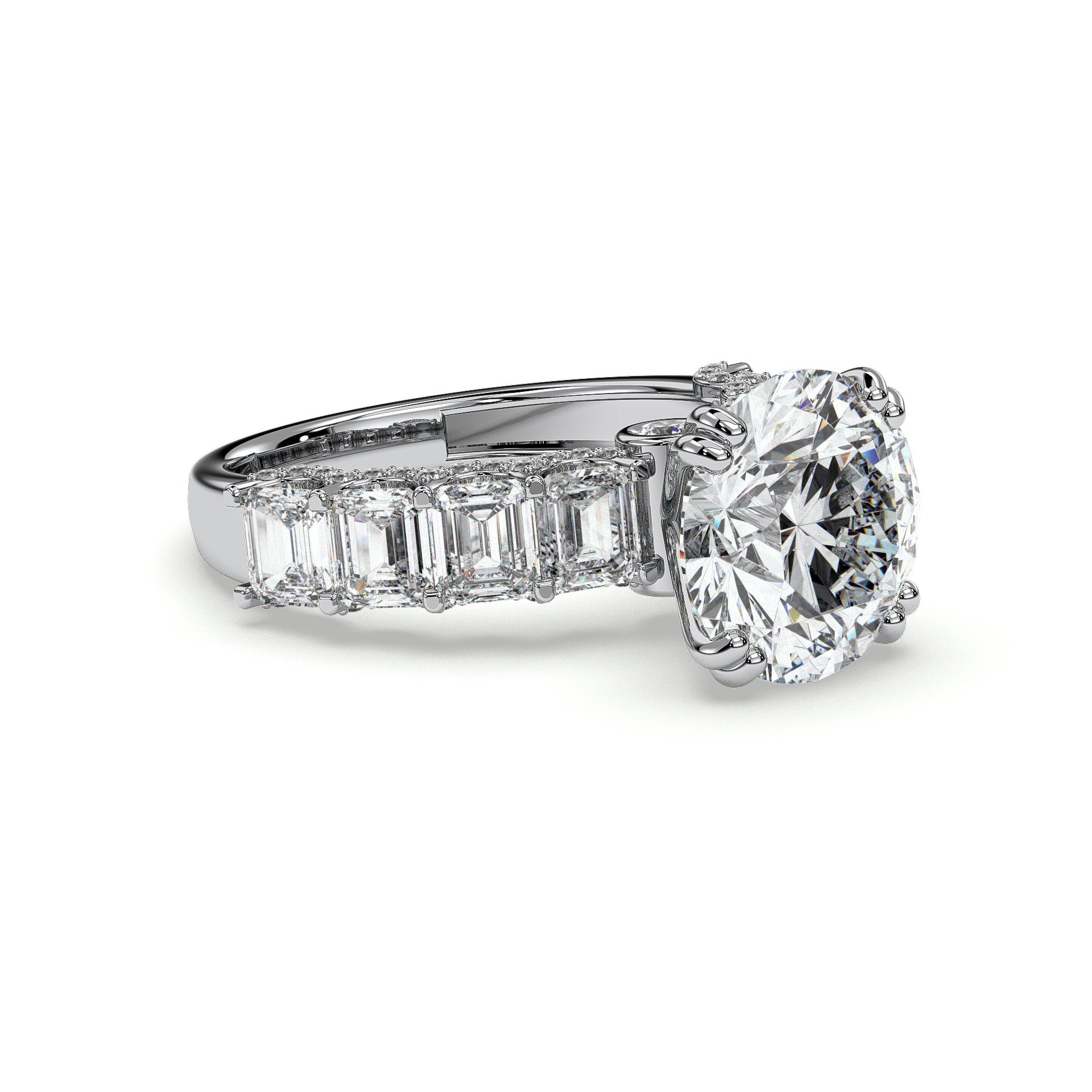 18K White Gold Vermeil