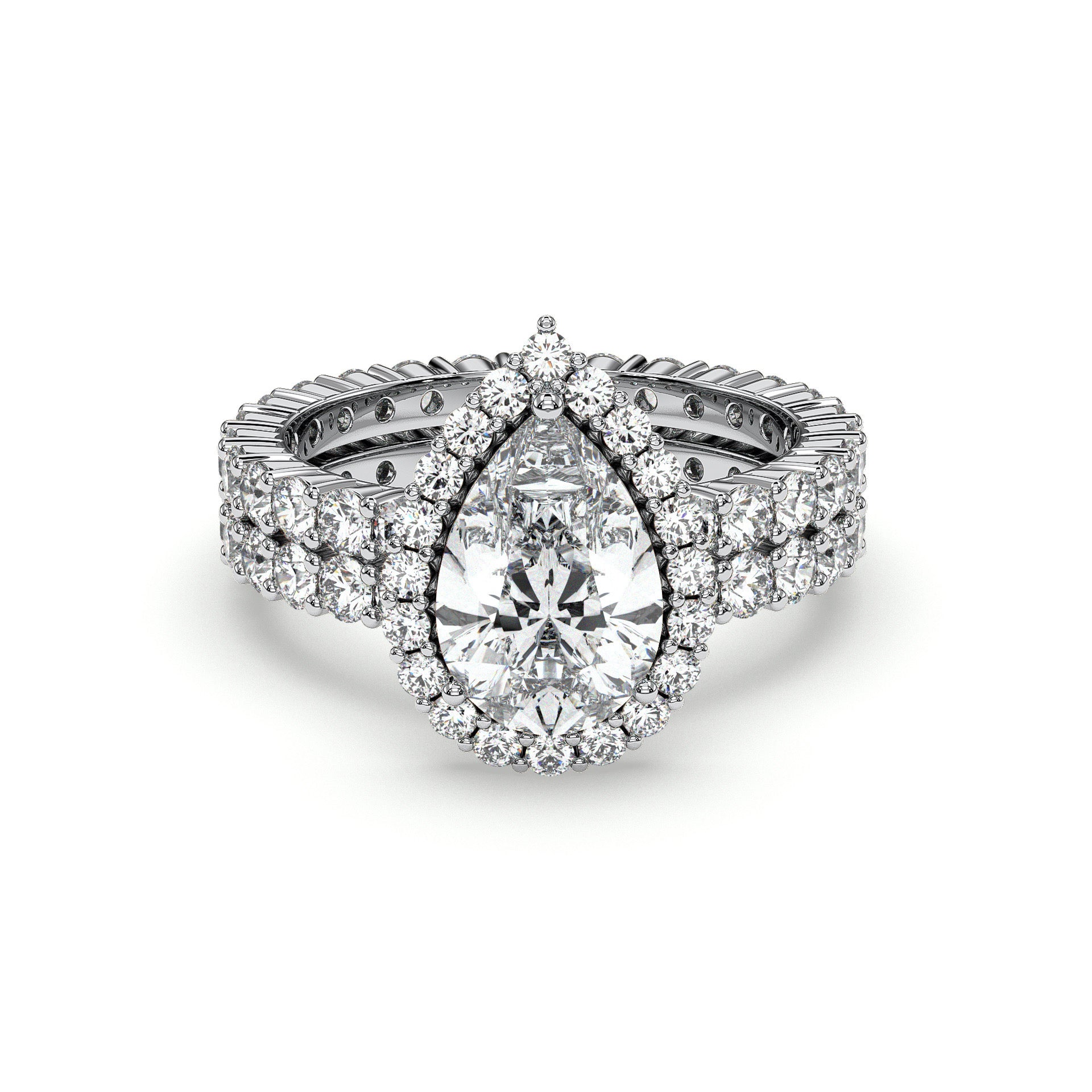18K White Gold Vermeil