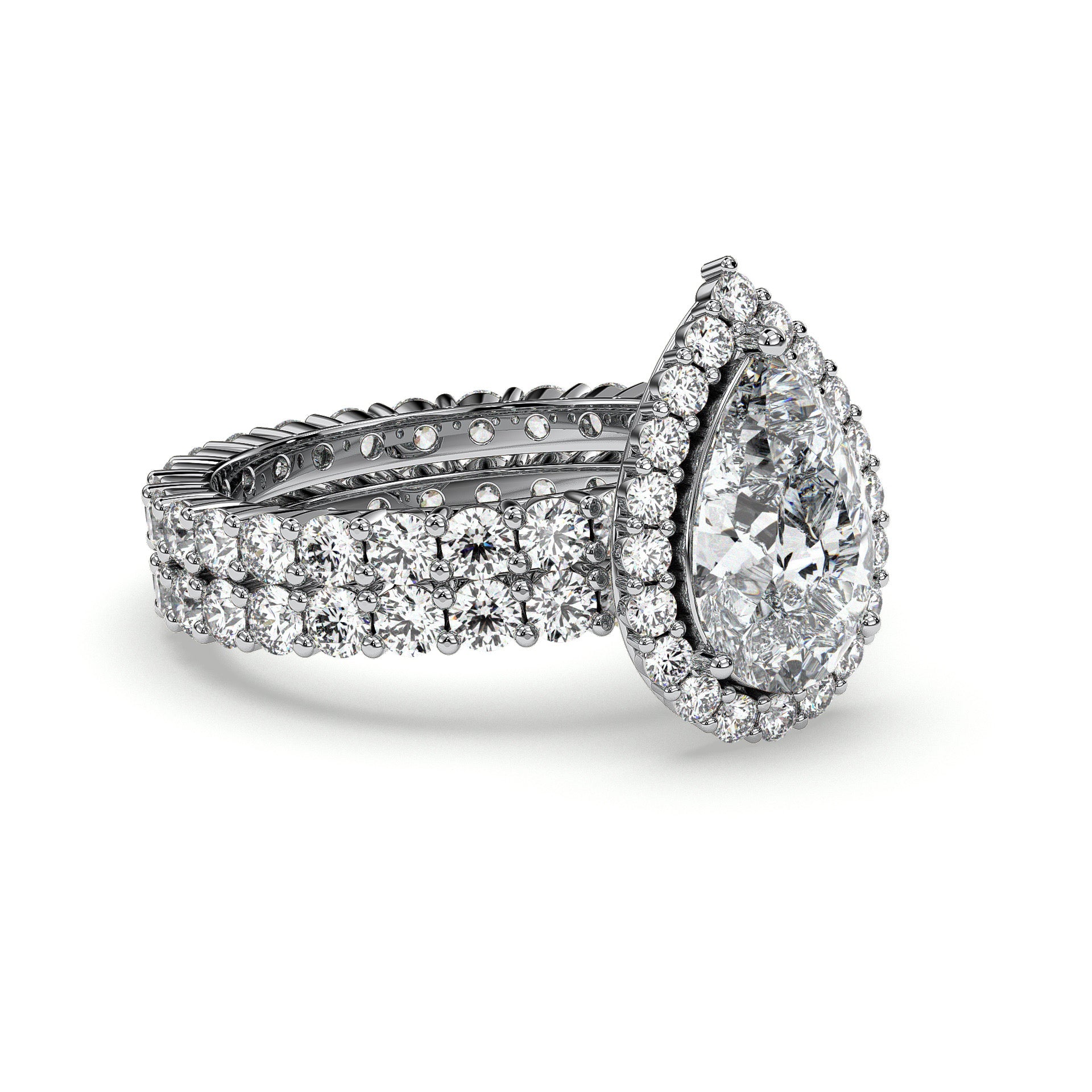 18K White Gold Vermeil