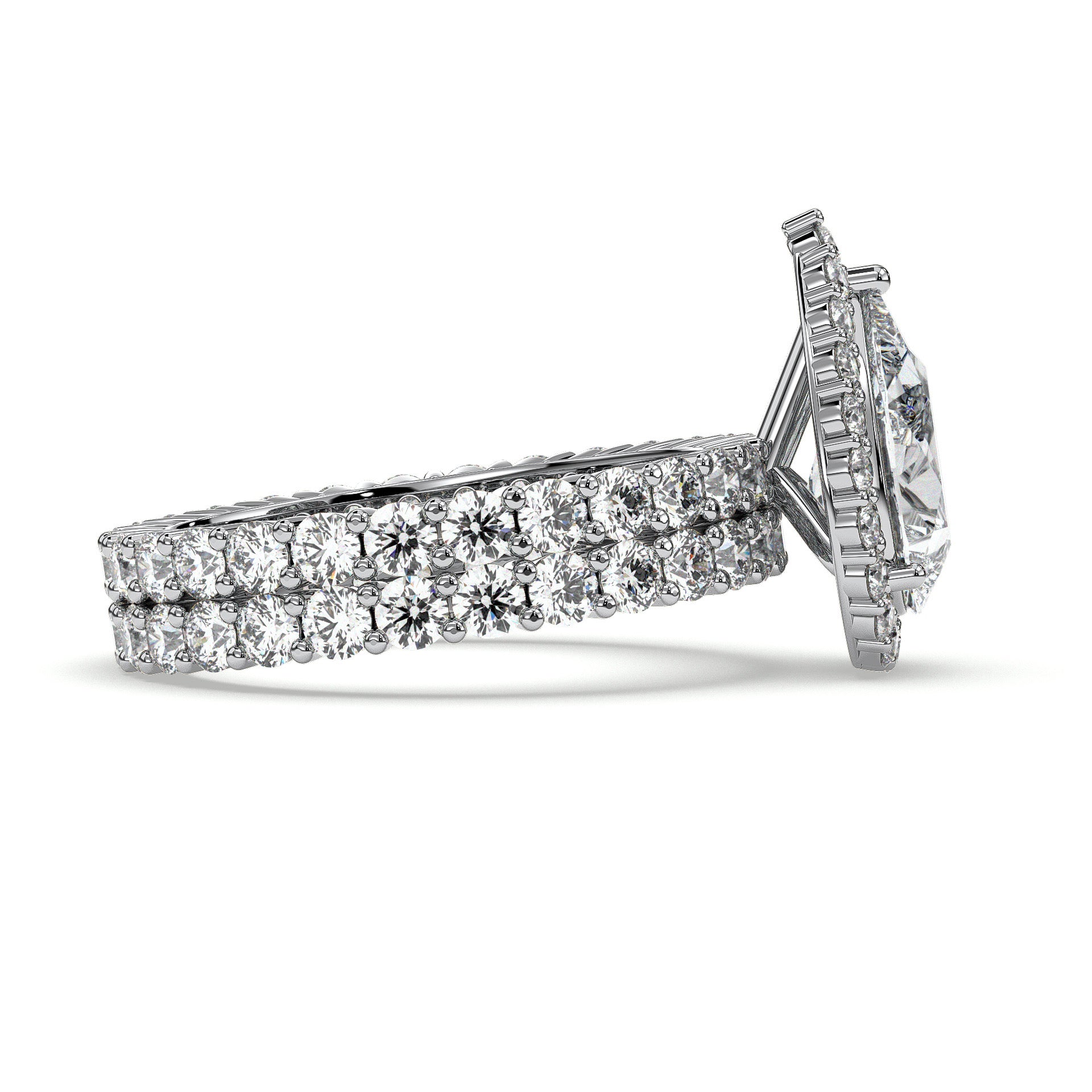 18K White Gold Vermeil