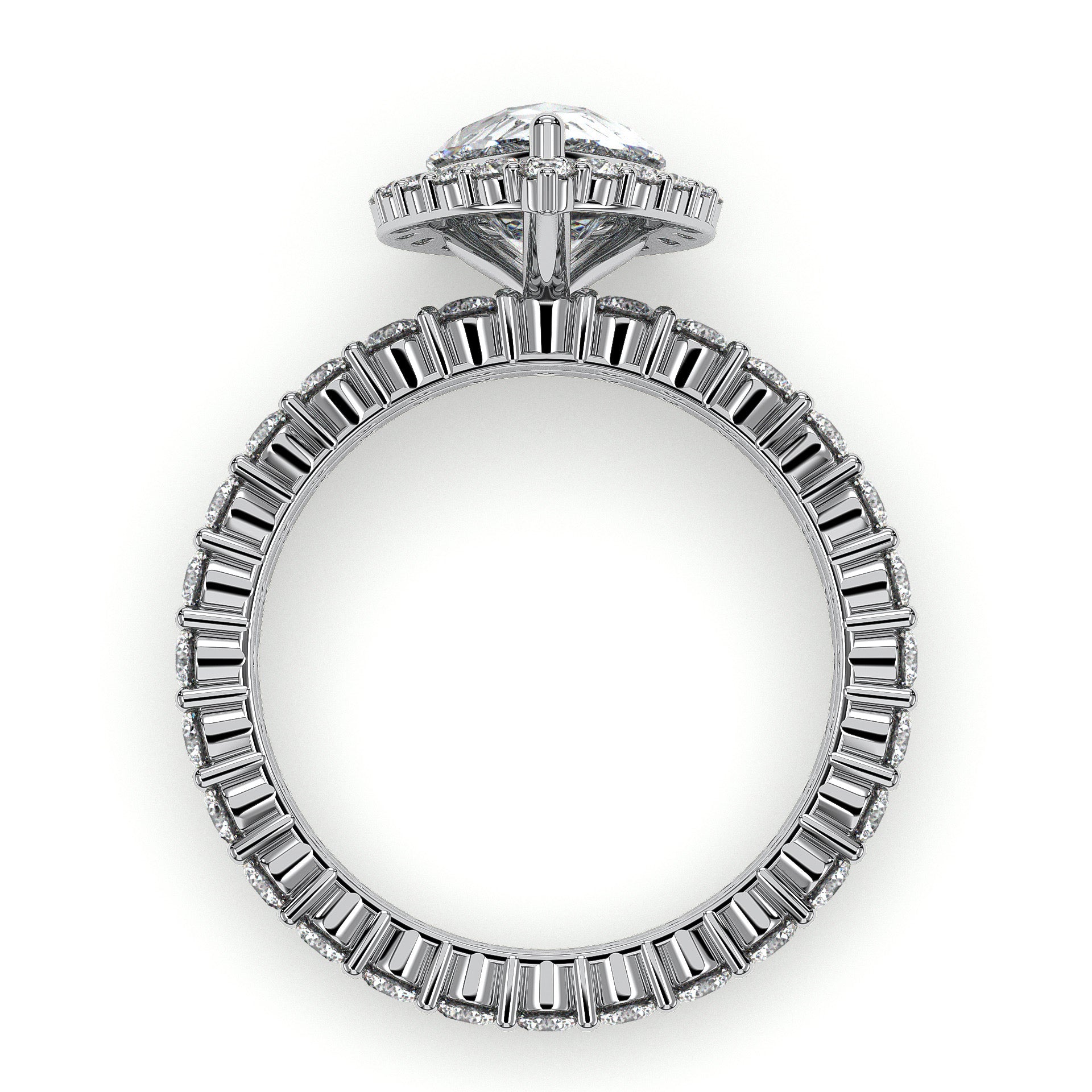 18K White Gold Vermeil
