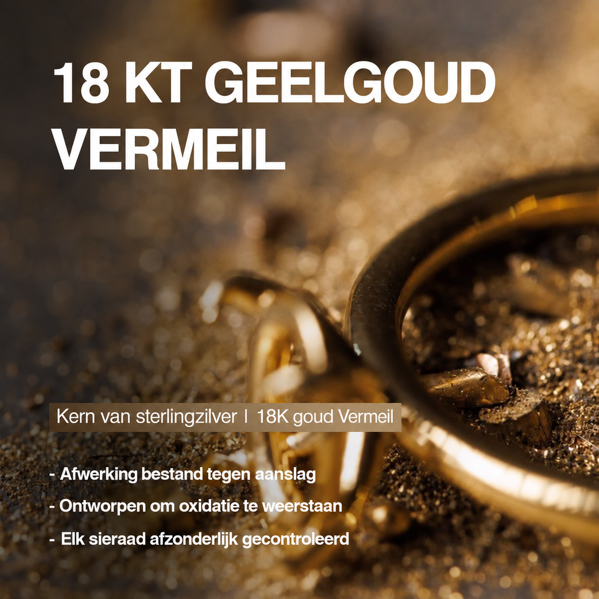 18K Yellow Gold Vermeil