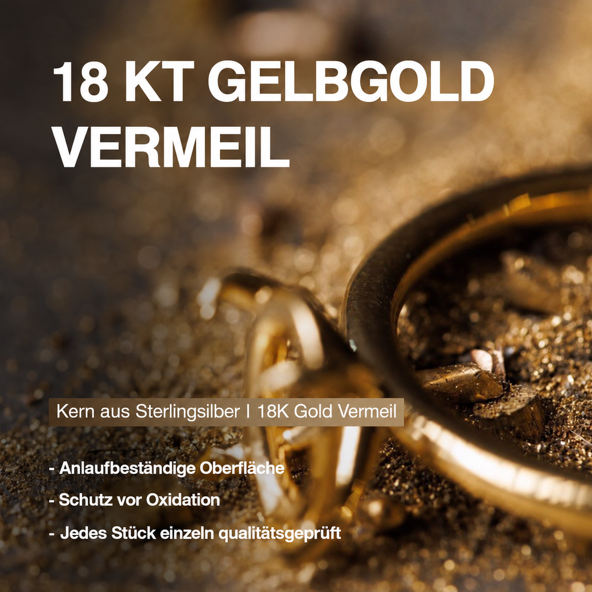 18K Yellow Gold Vermeil
