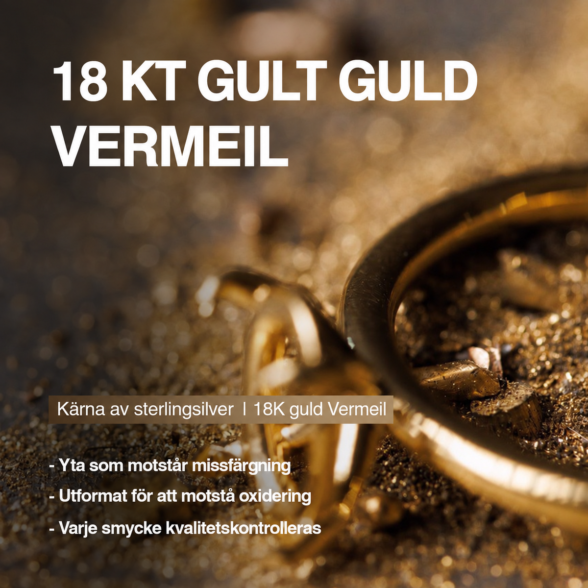 18K Yellow Gold Vermeil