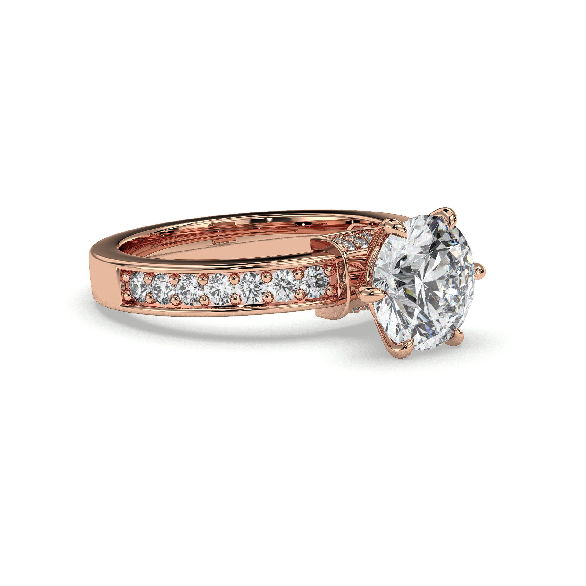 18K Rose Gold Vermeil / 2.00 CARAT