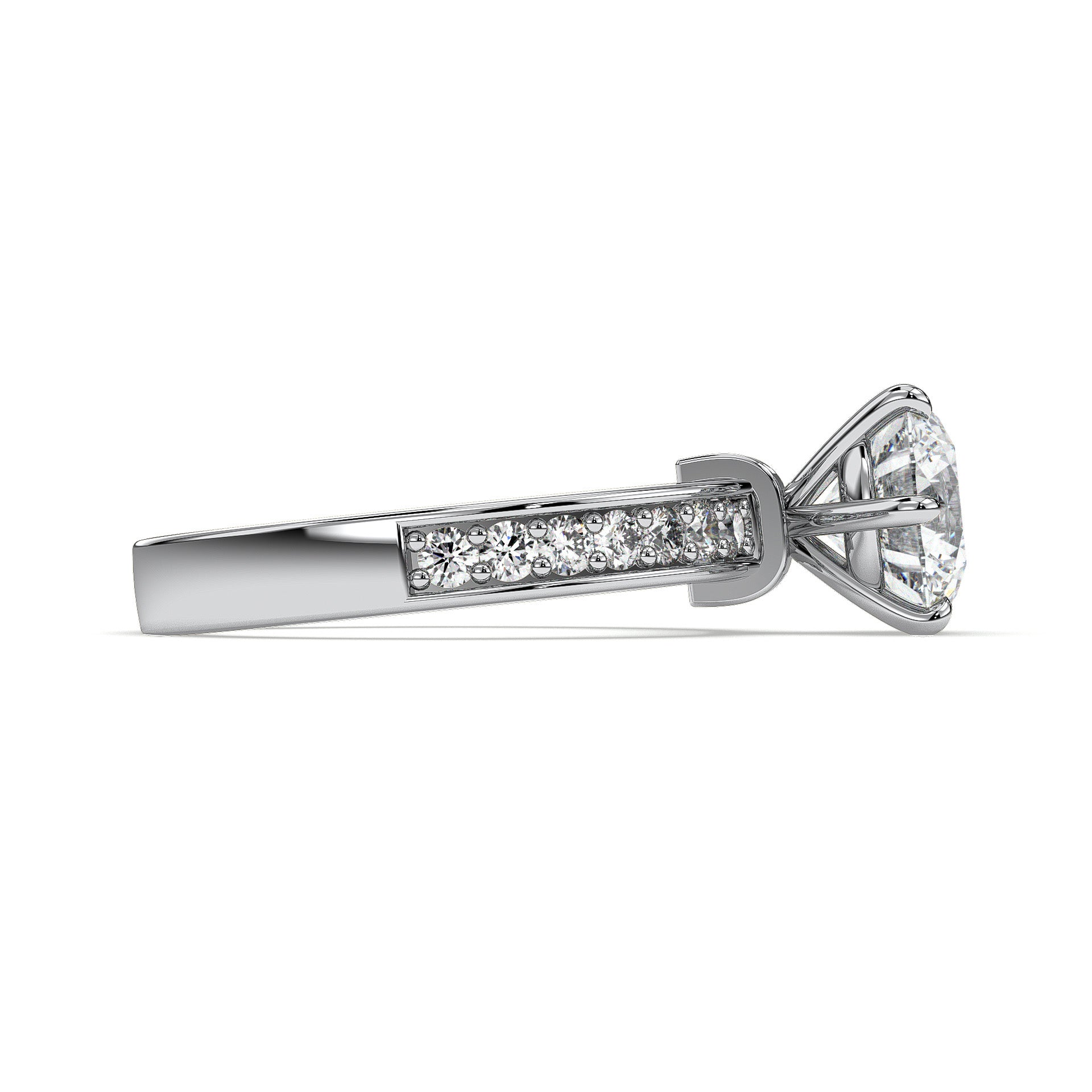 18K White Gold Vermeil / 2.00 CARAT