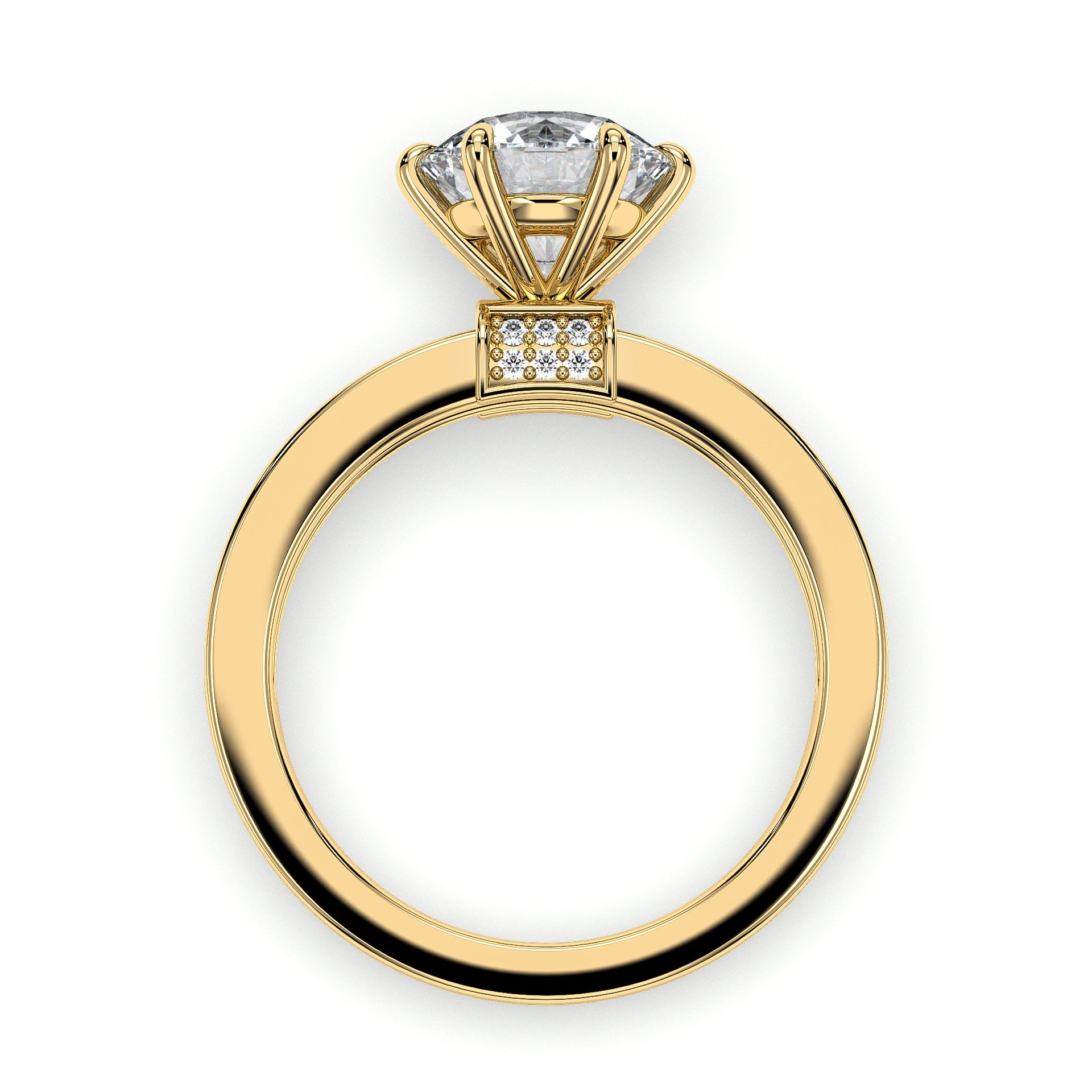 18K Yellow Gold Vermeil / 2.00 CARAT