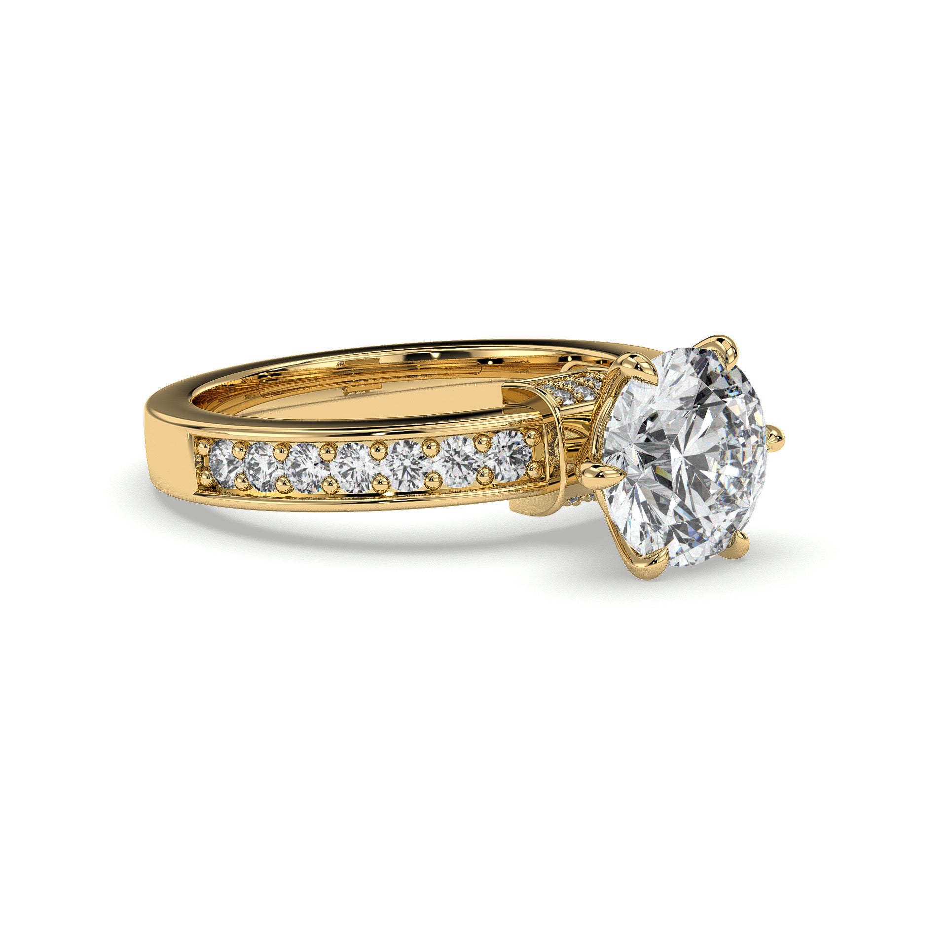 18K Yellow Gold Vermeil / 2.00 CARAT