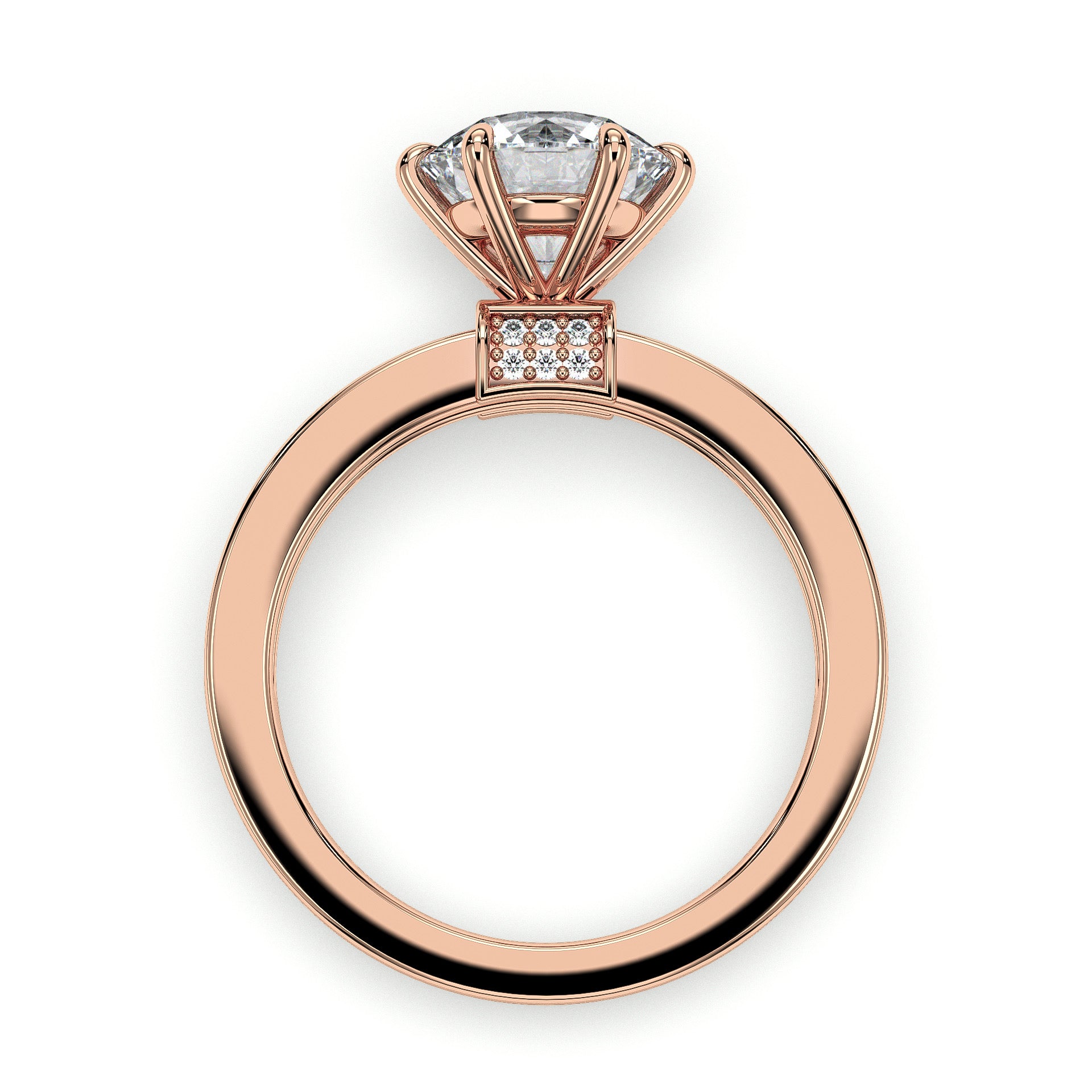 18K Rose Gold Vermeil / 2.00 CARAT