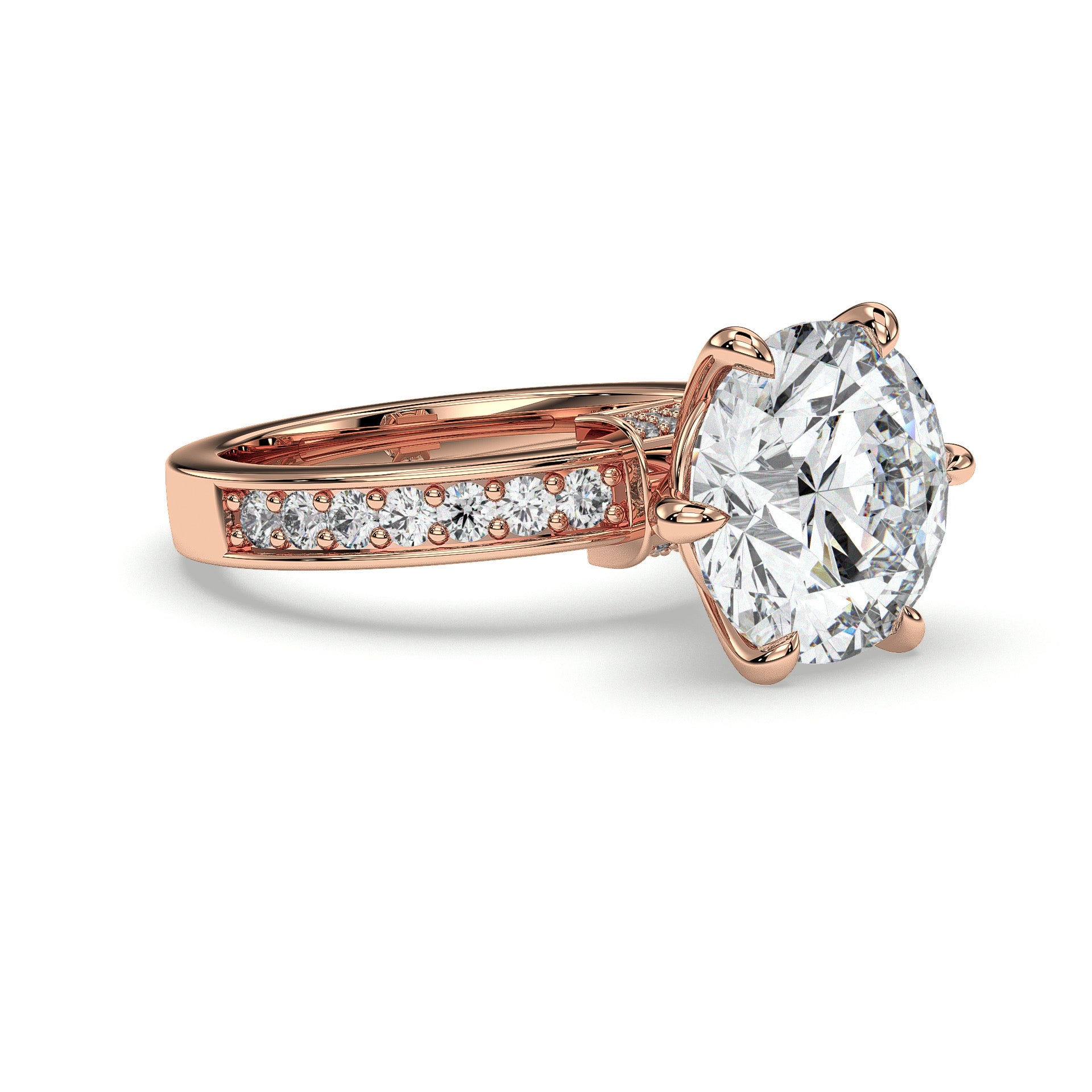 18K Rose Gold Vermeil / 5.00 CARAT