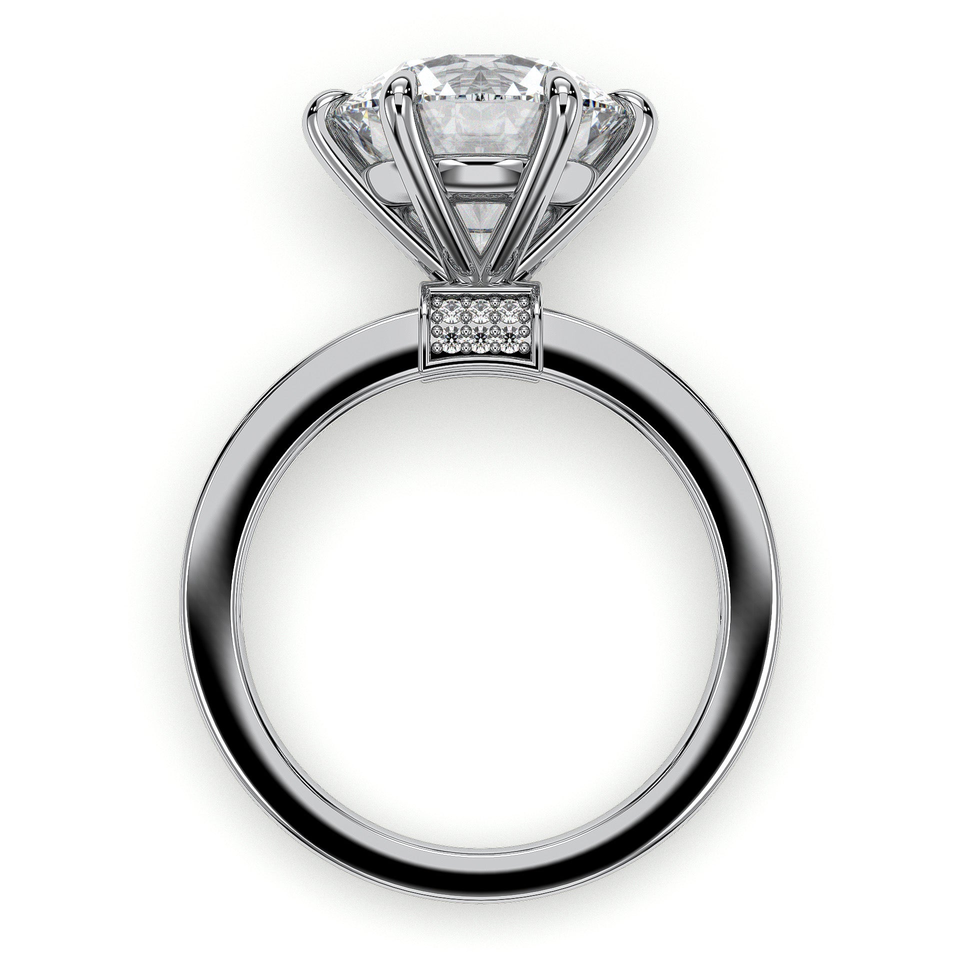 18K White Gold Vermeil / 5.00 CARAT