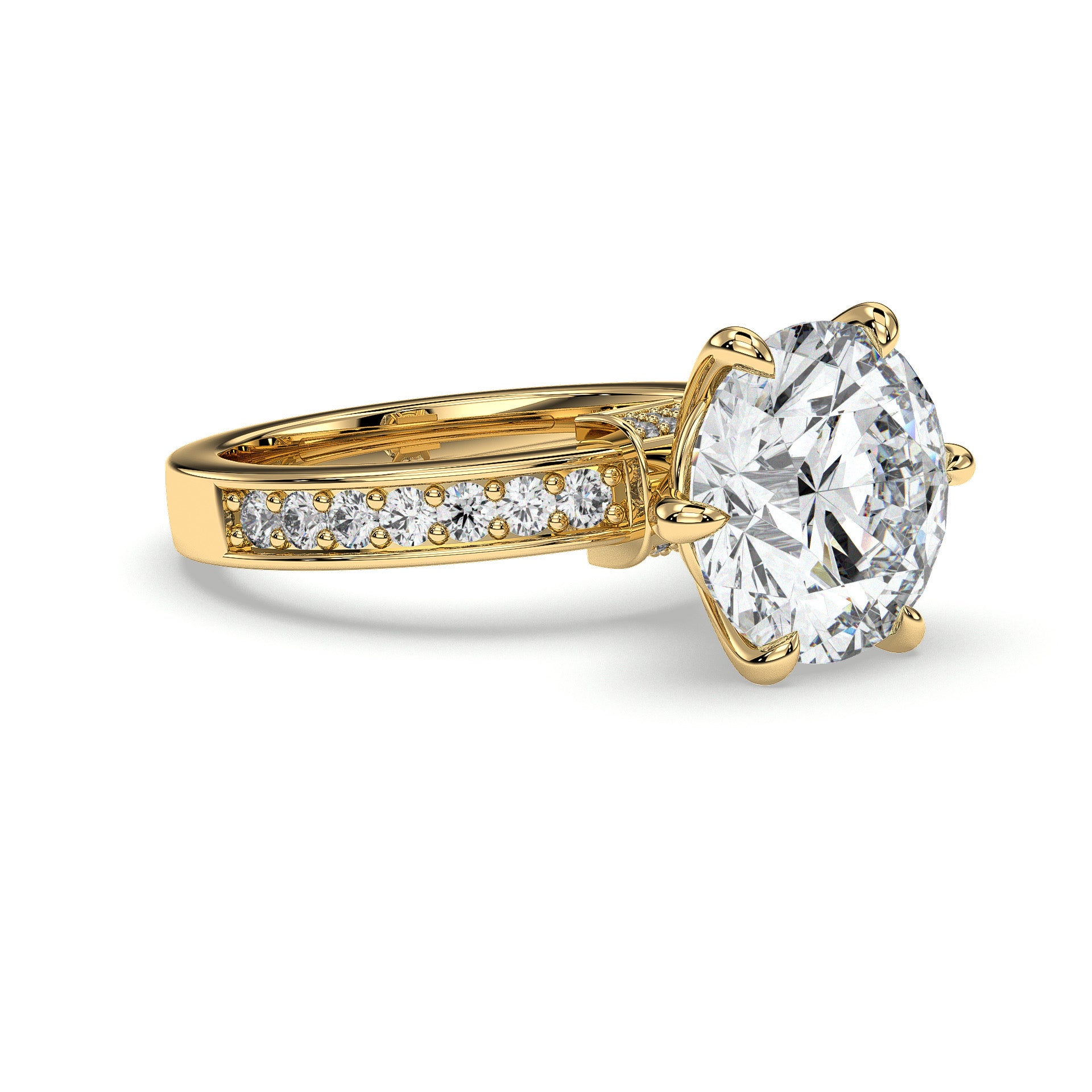 18K Yellow Gold Vermeil / 5.00 CARAT