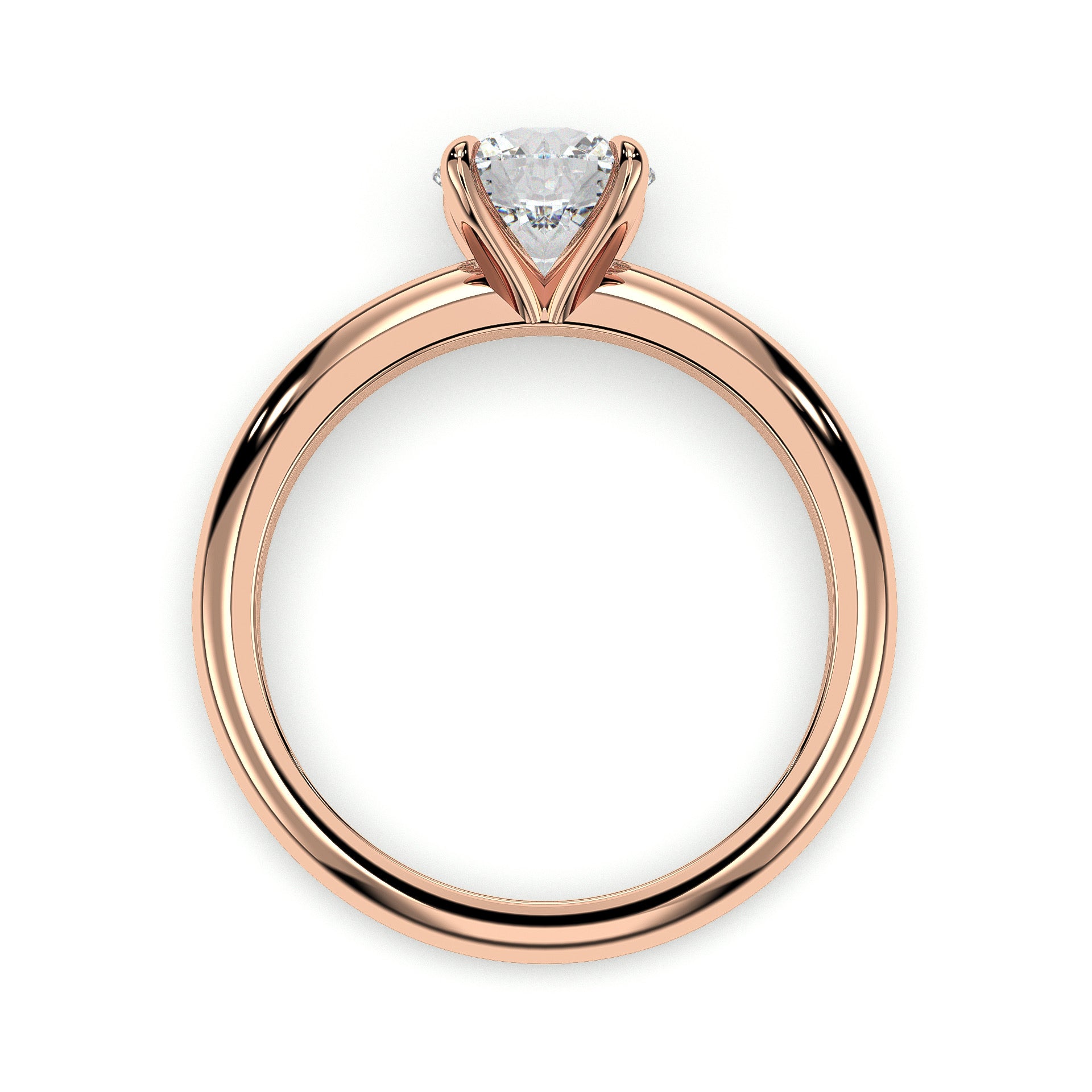18K Rose Gold Vermeil / 1.00 CARAT