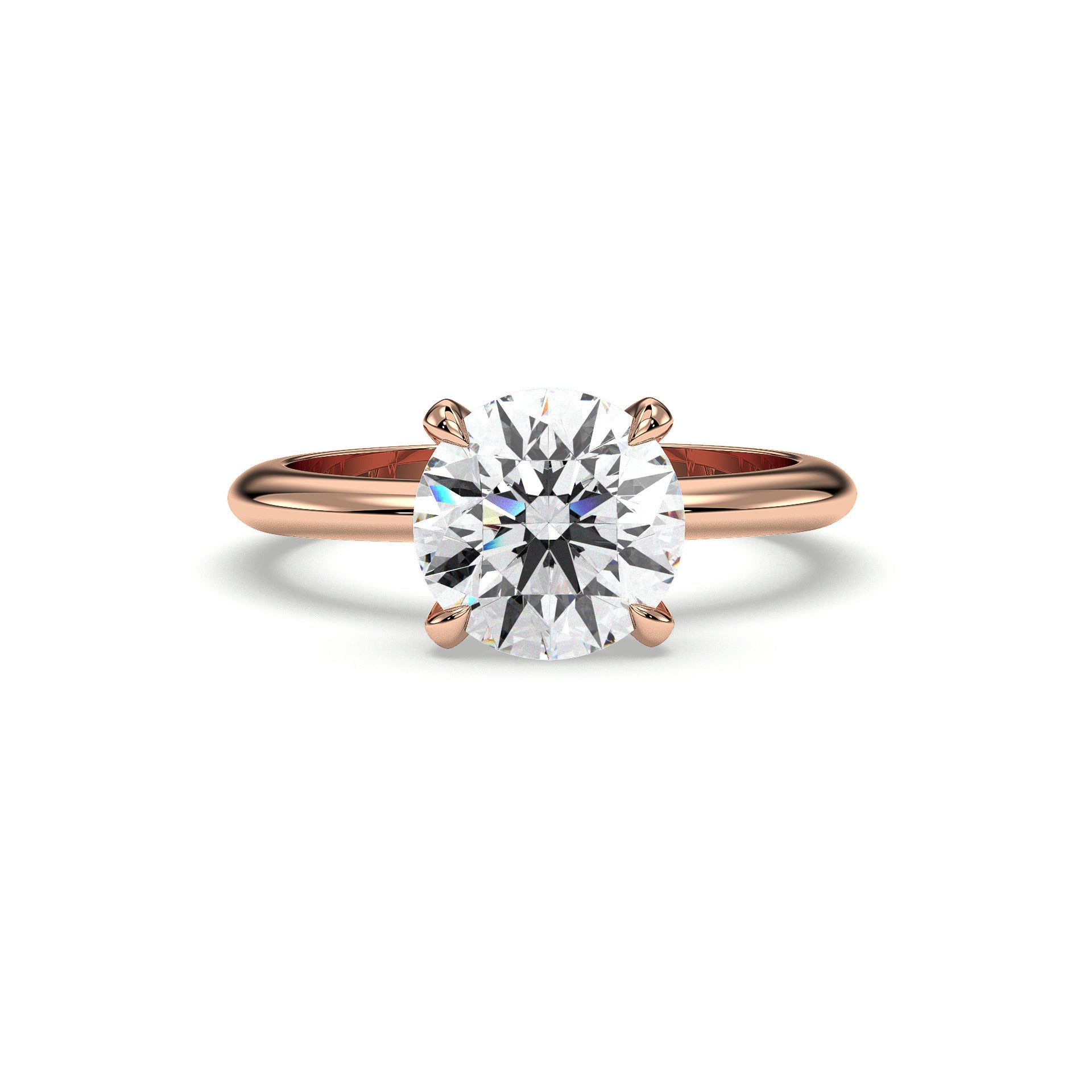 18K Rose Gold Vermeil / 2.00 CARAT