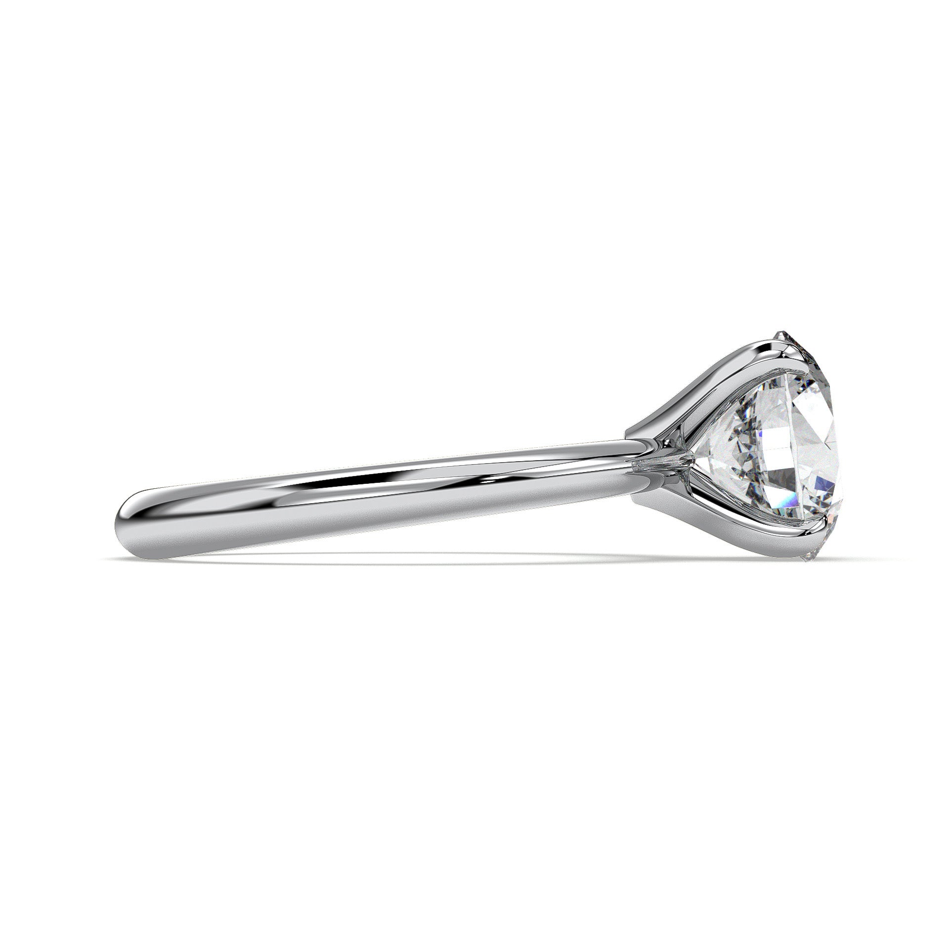 18K White Gold Vermeil / 2.00 CARAT