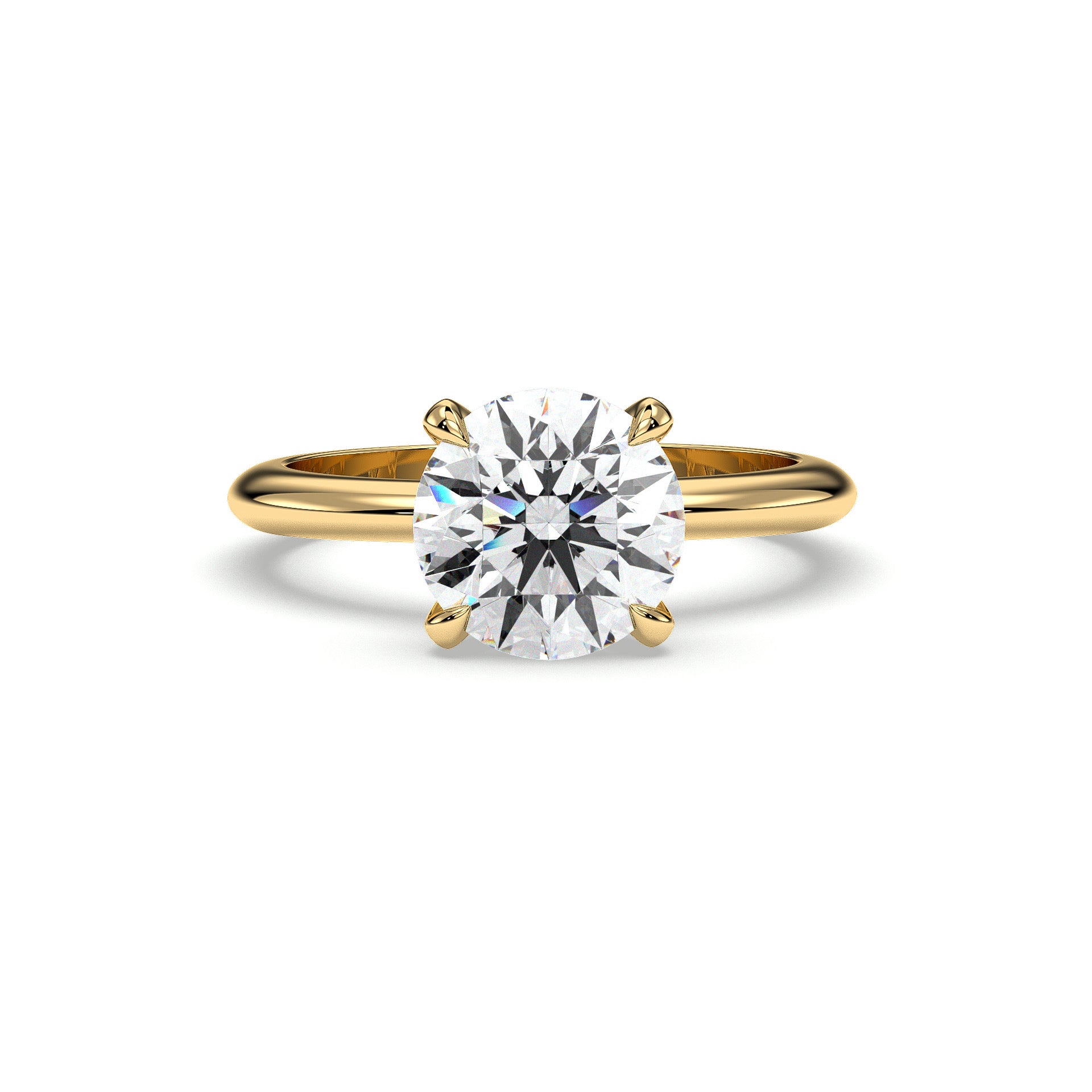 18K Yellow Gold Vermeil / 2.00 CARAT