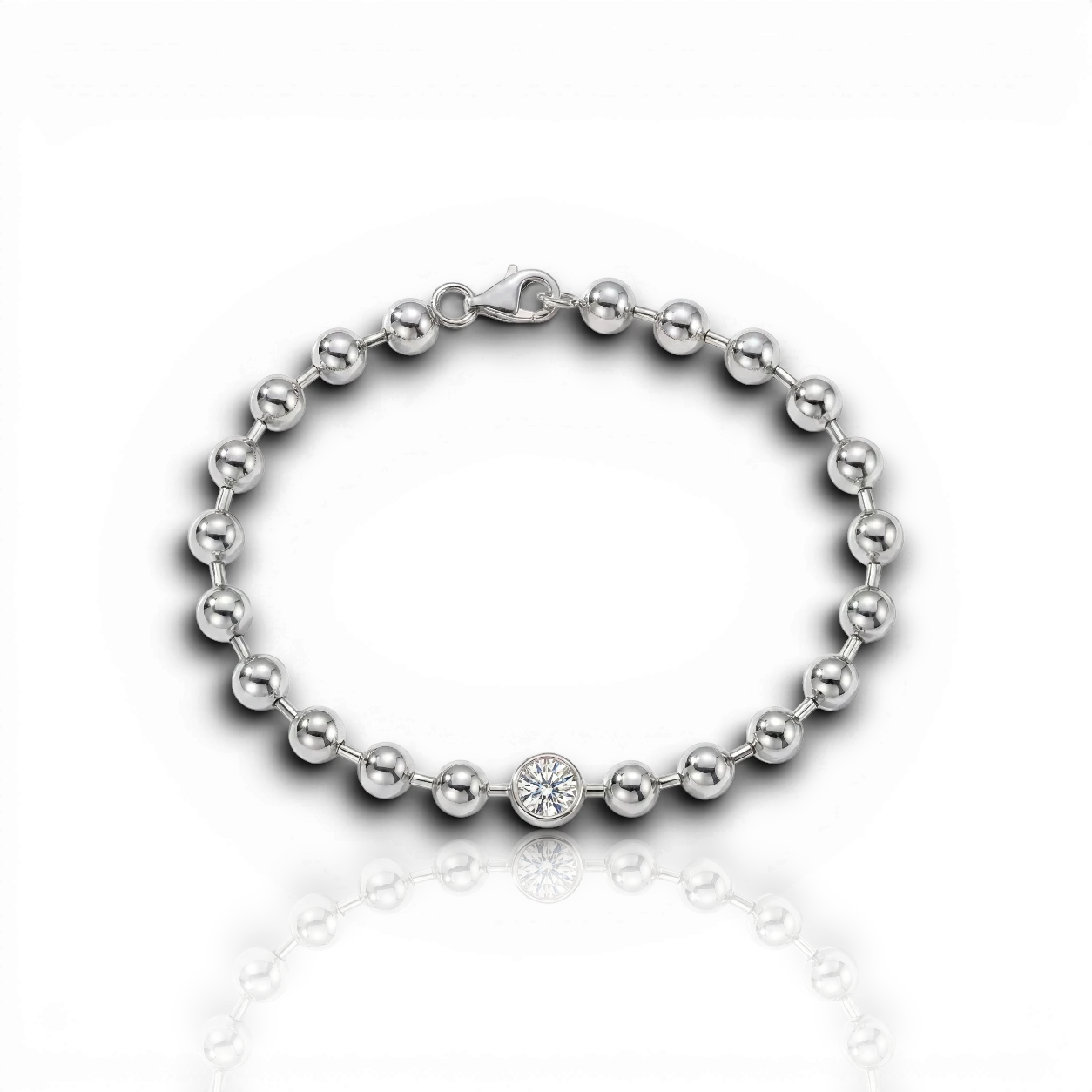 18K White Gold Vermeil