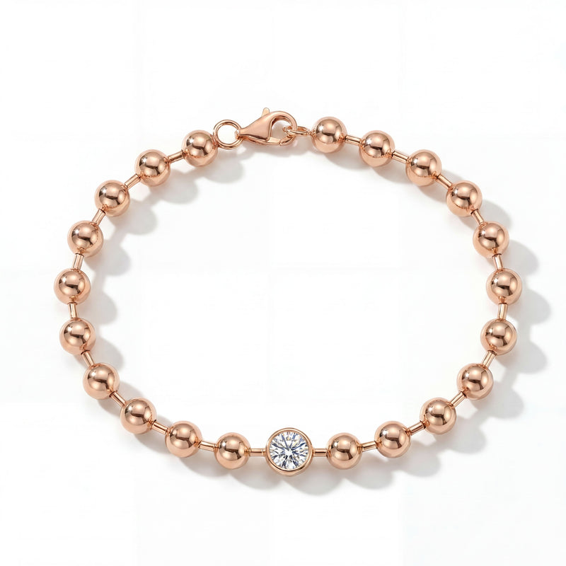 Bezel Bead Bracelet