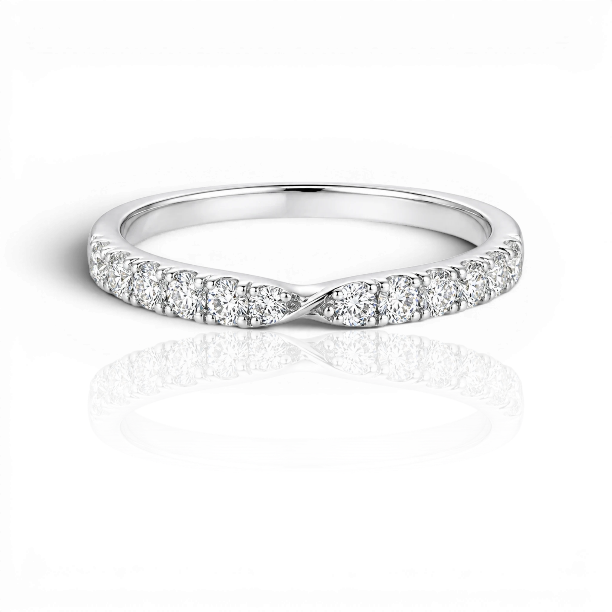 18K White Gold Vermeil