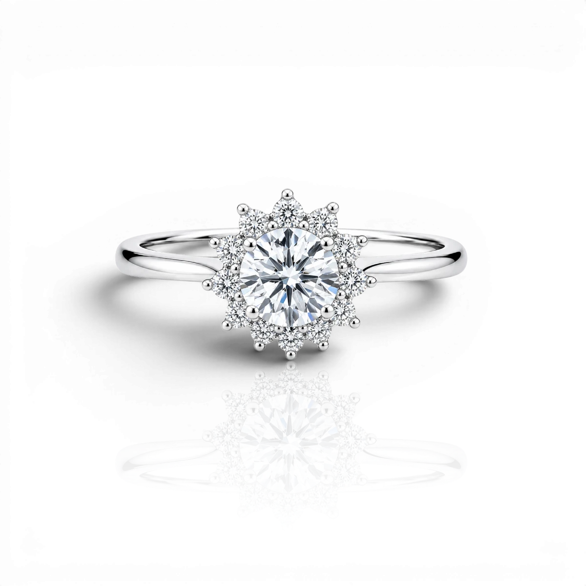 18K White Gold Vermeil