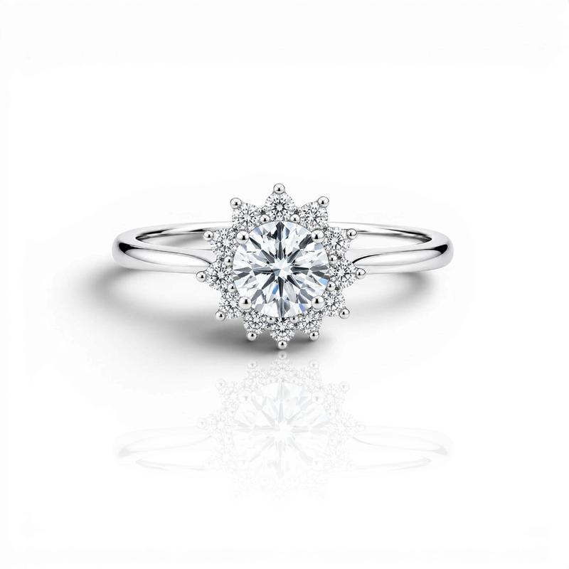 18K White Gold Vermeil