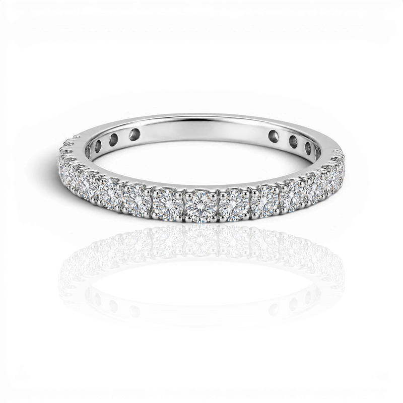 18K White Gold Vermeil
