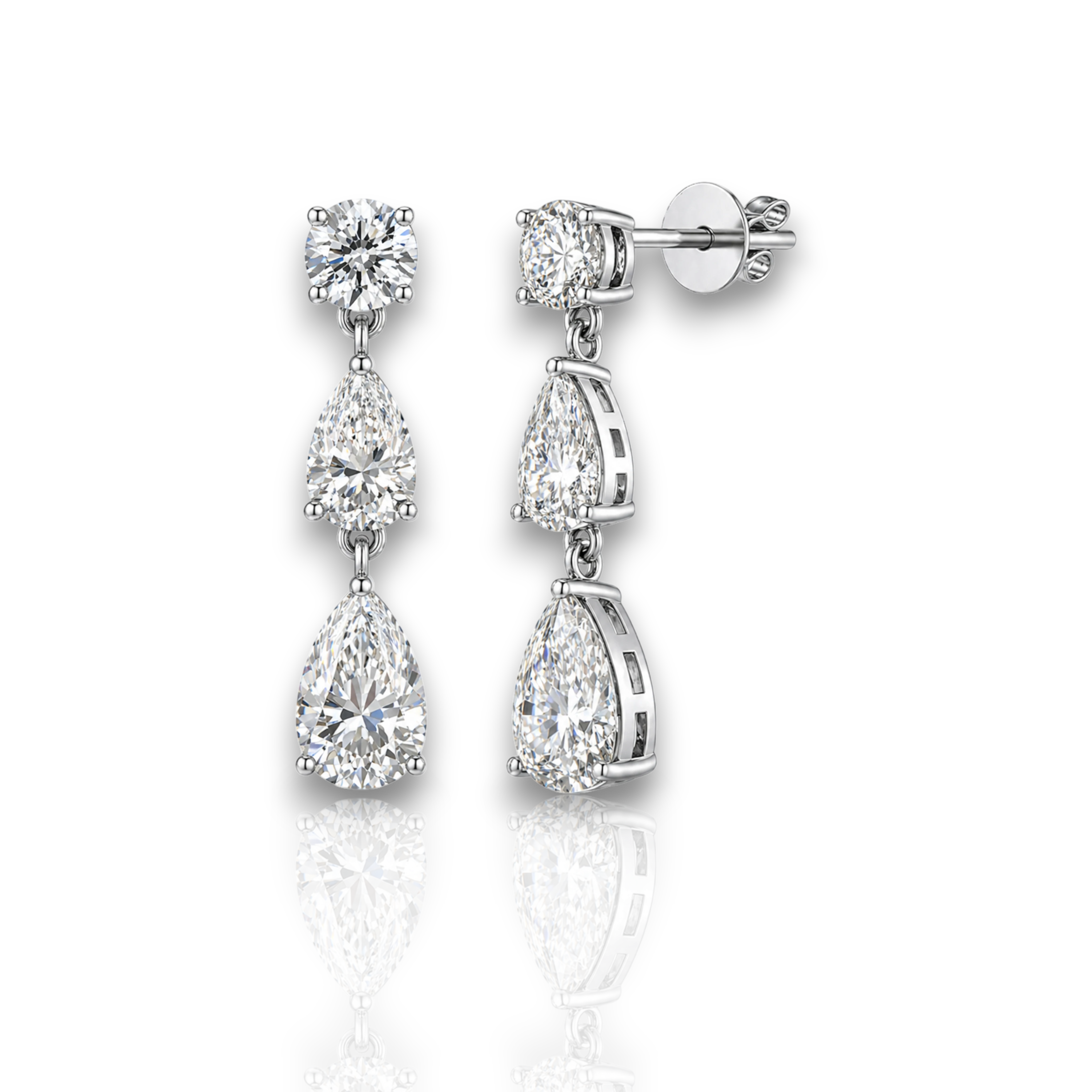18K White Gold Vermeil