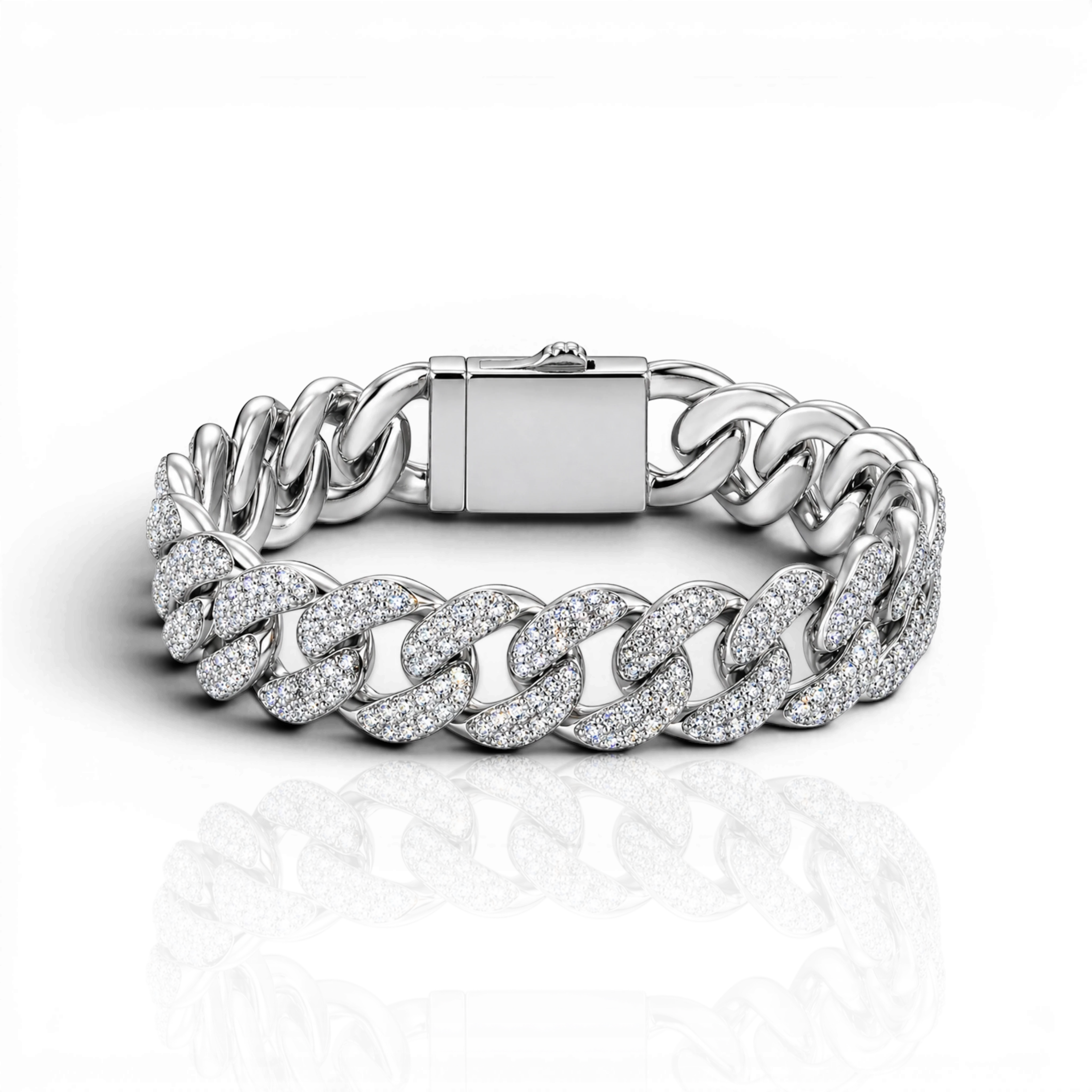 18K White Gold Vermeil