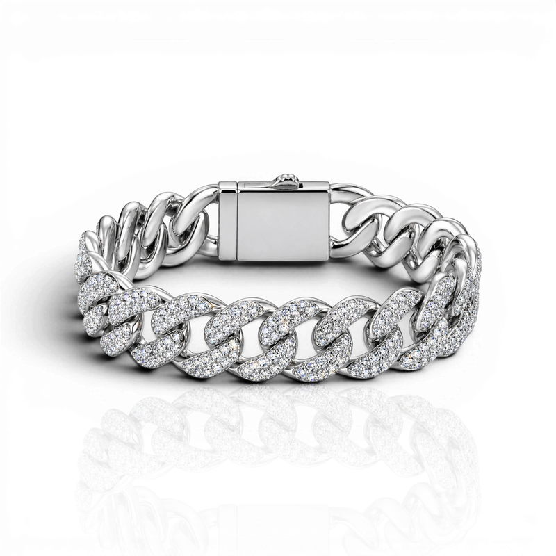 18K White Gold Vermeil
