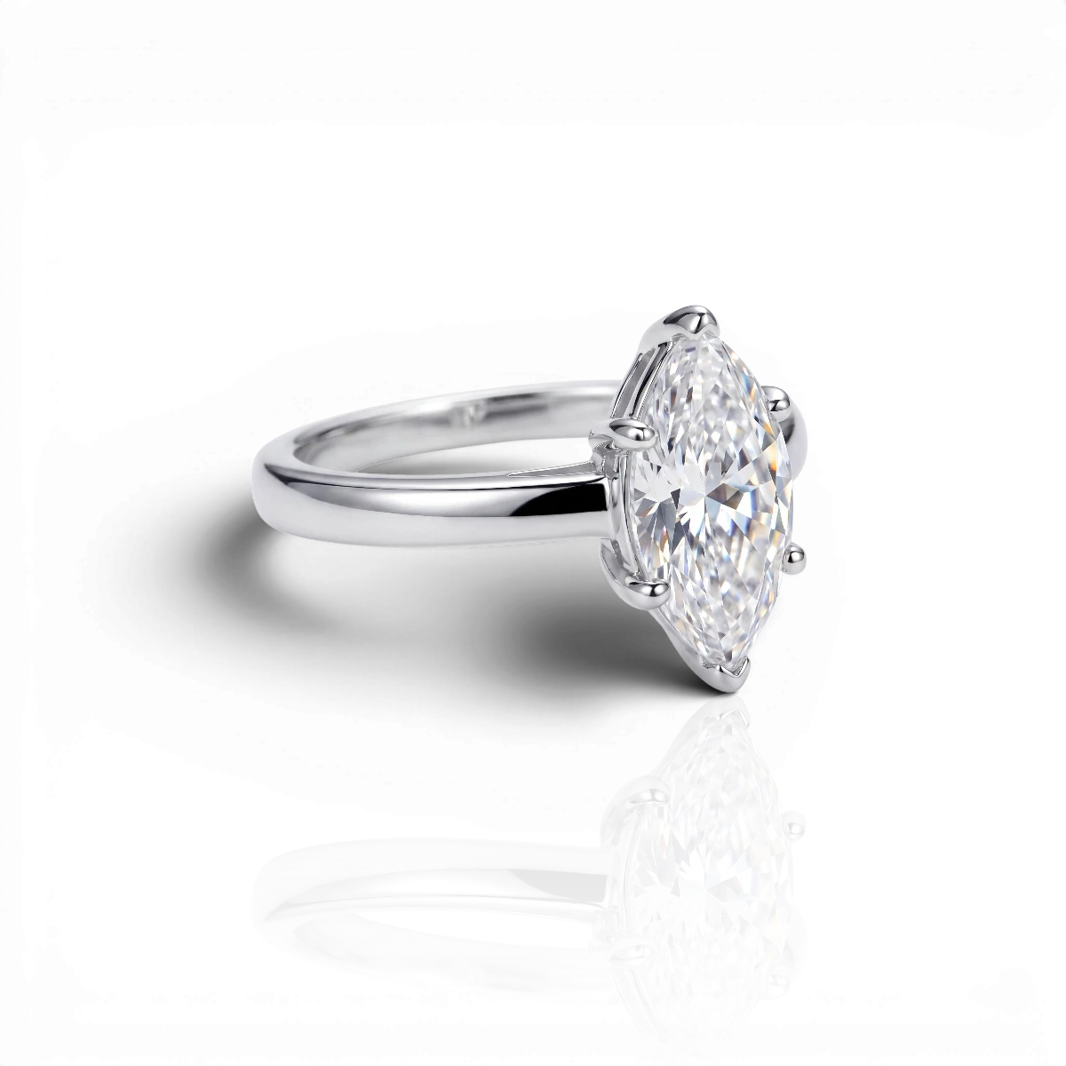 18K White Gold Vermeil