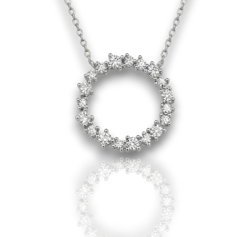 18K White Gold Vermeil