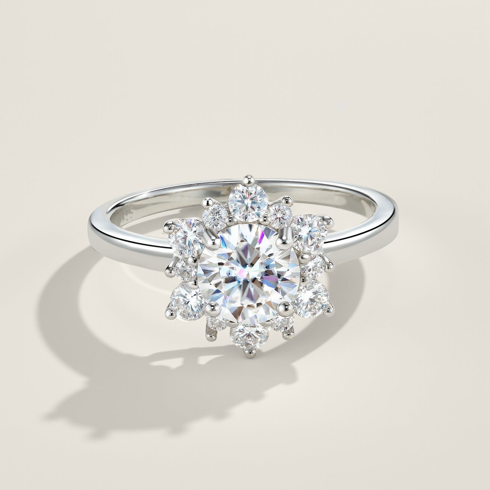 18K White Gold Vermeil