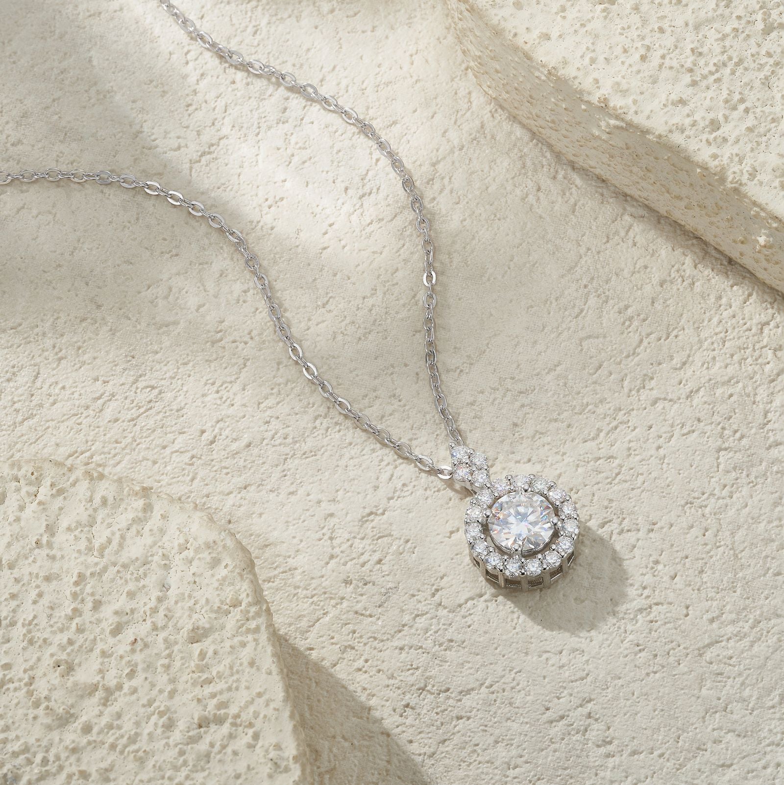 Aurielle Halo Drop Necklace