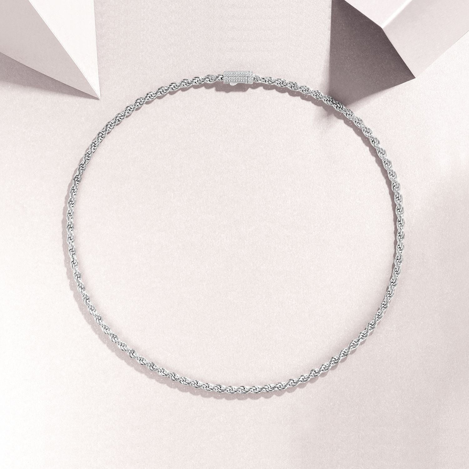 18K White Gold Vermeil
