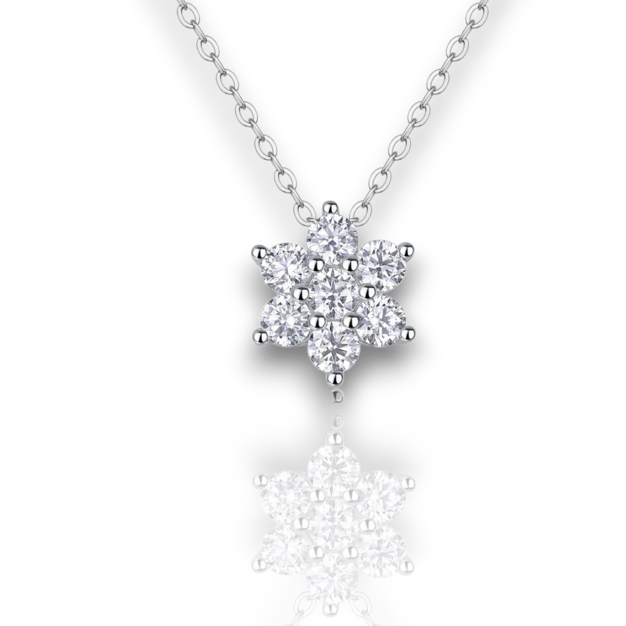 18K White Gold Vermeil