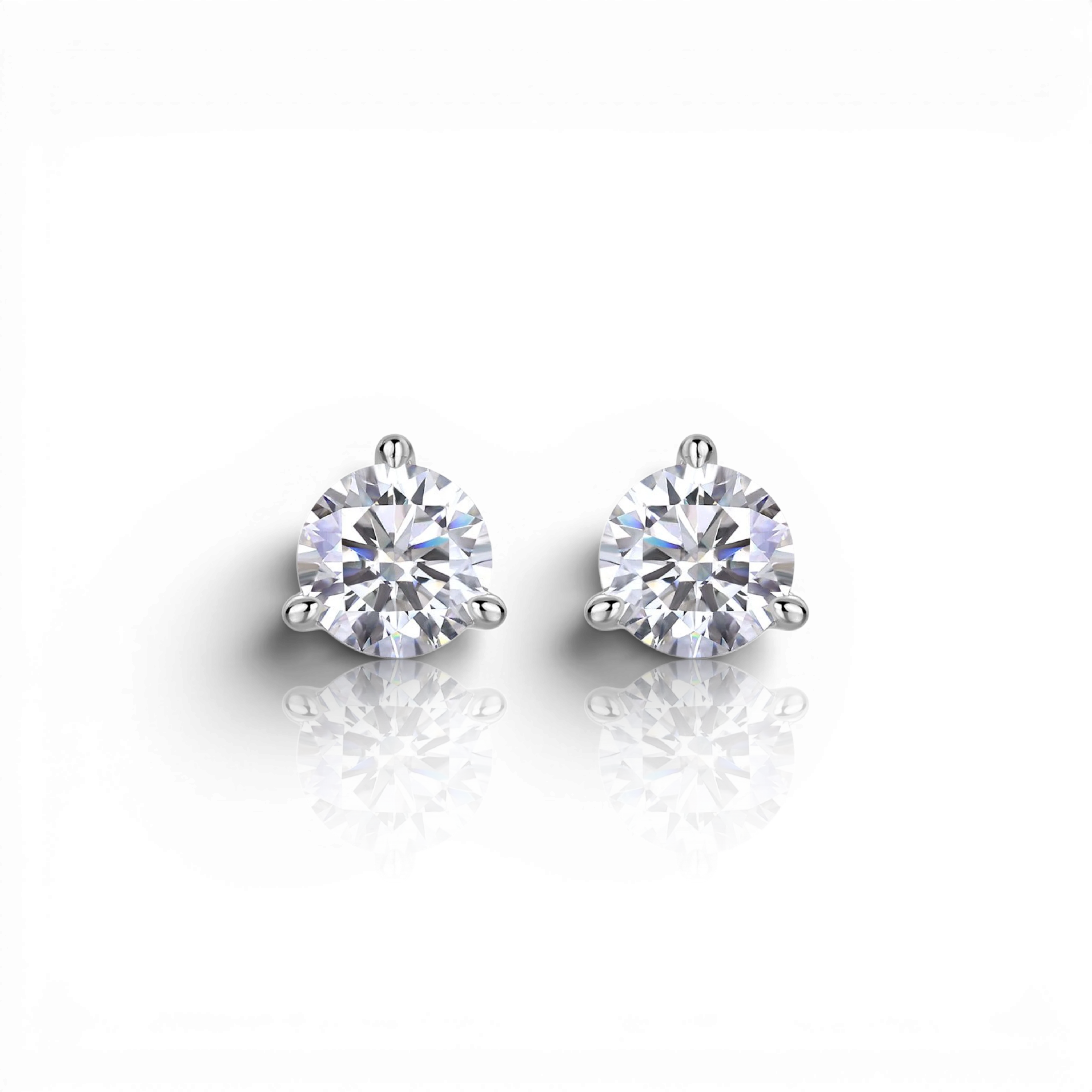 18K White Gold Vermeil