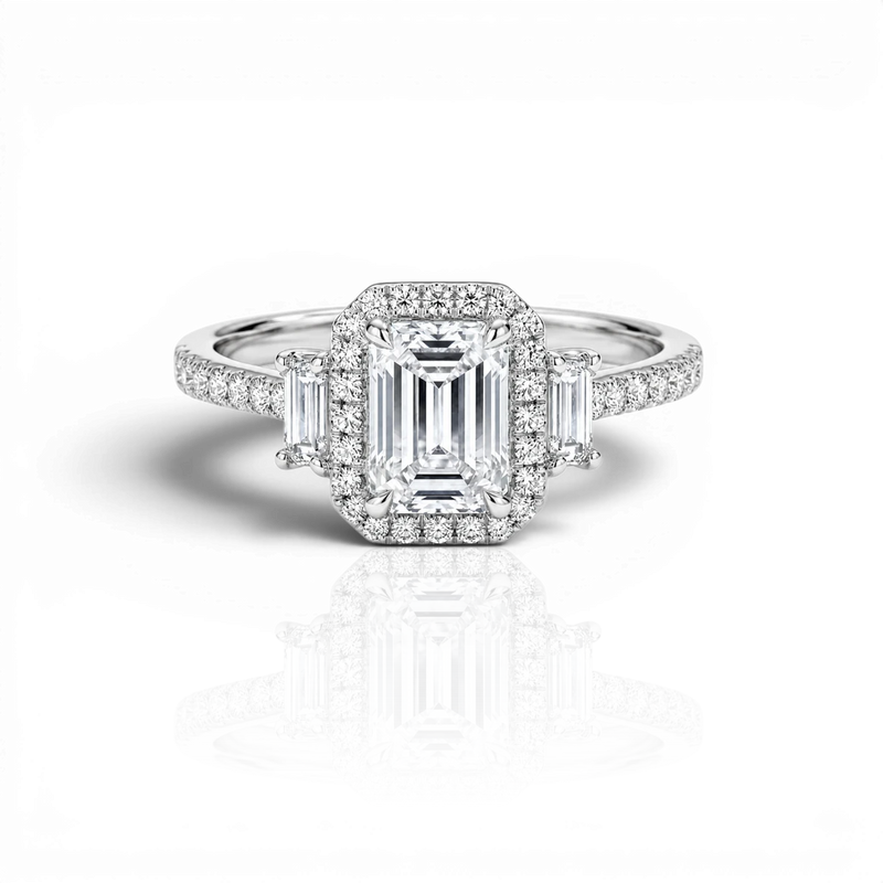 18K White Gold Vermeil