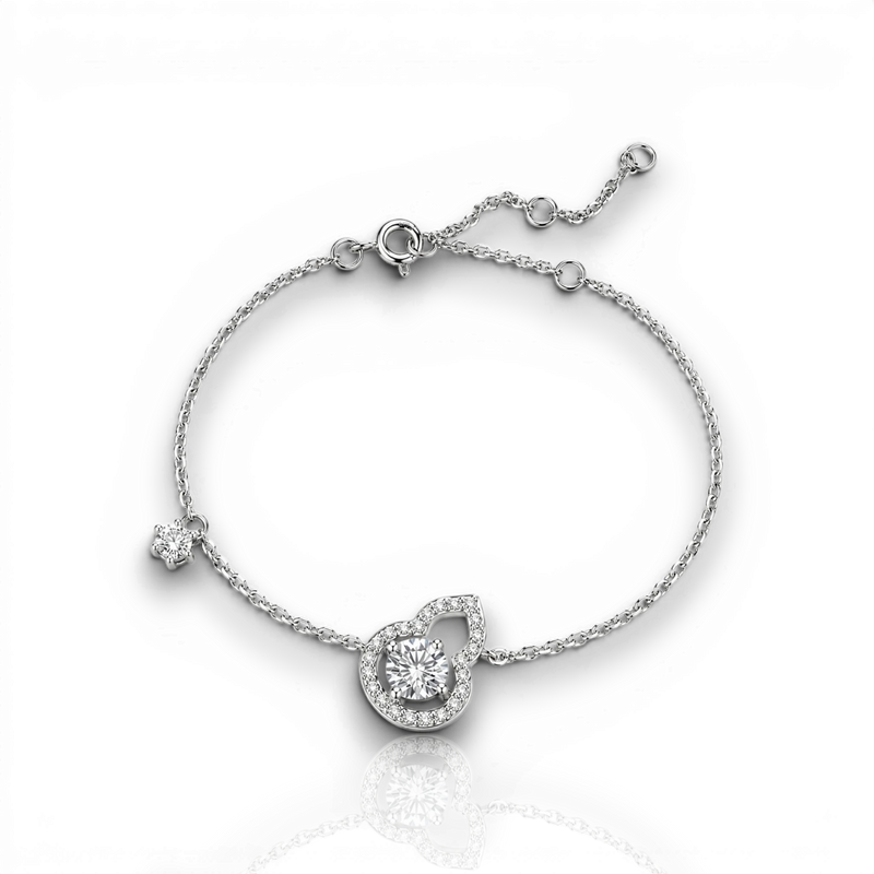 18K White Gold Vermeil