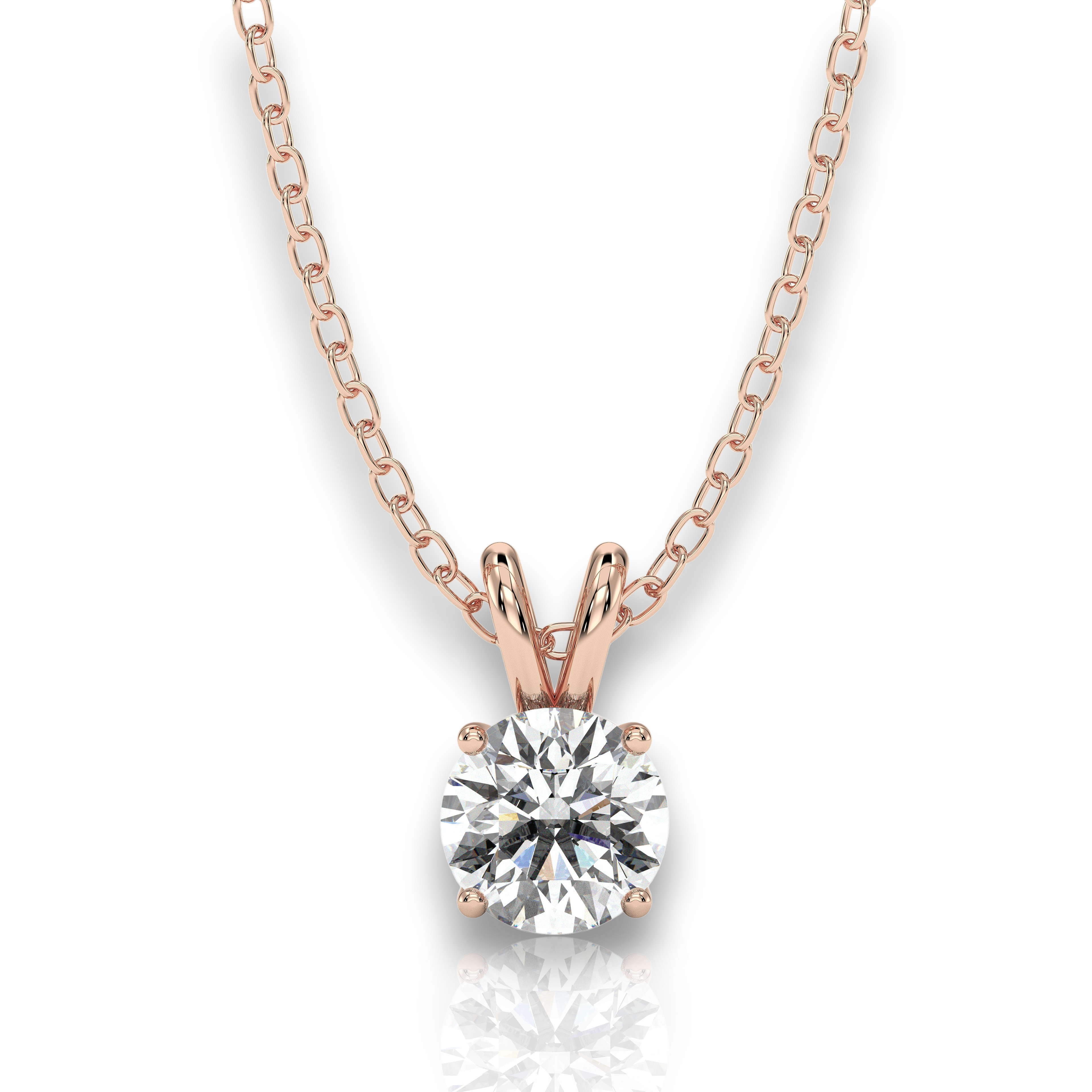 18K Rose Gold Vermeil / 1.00 CARAT