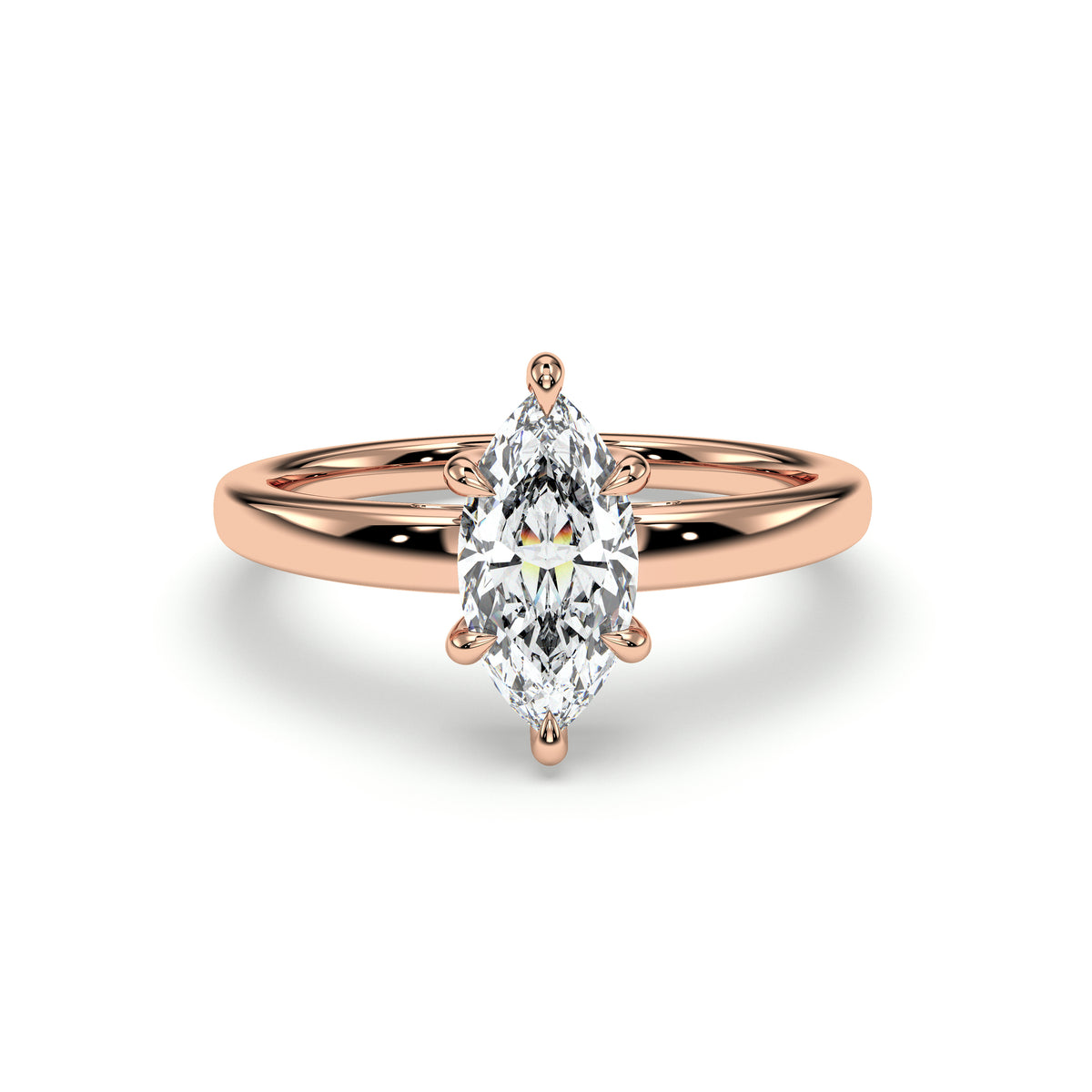 18K Rose Gold Vermeil / 1.00 CARAT