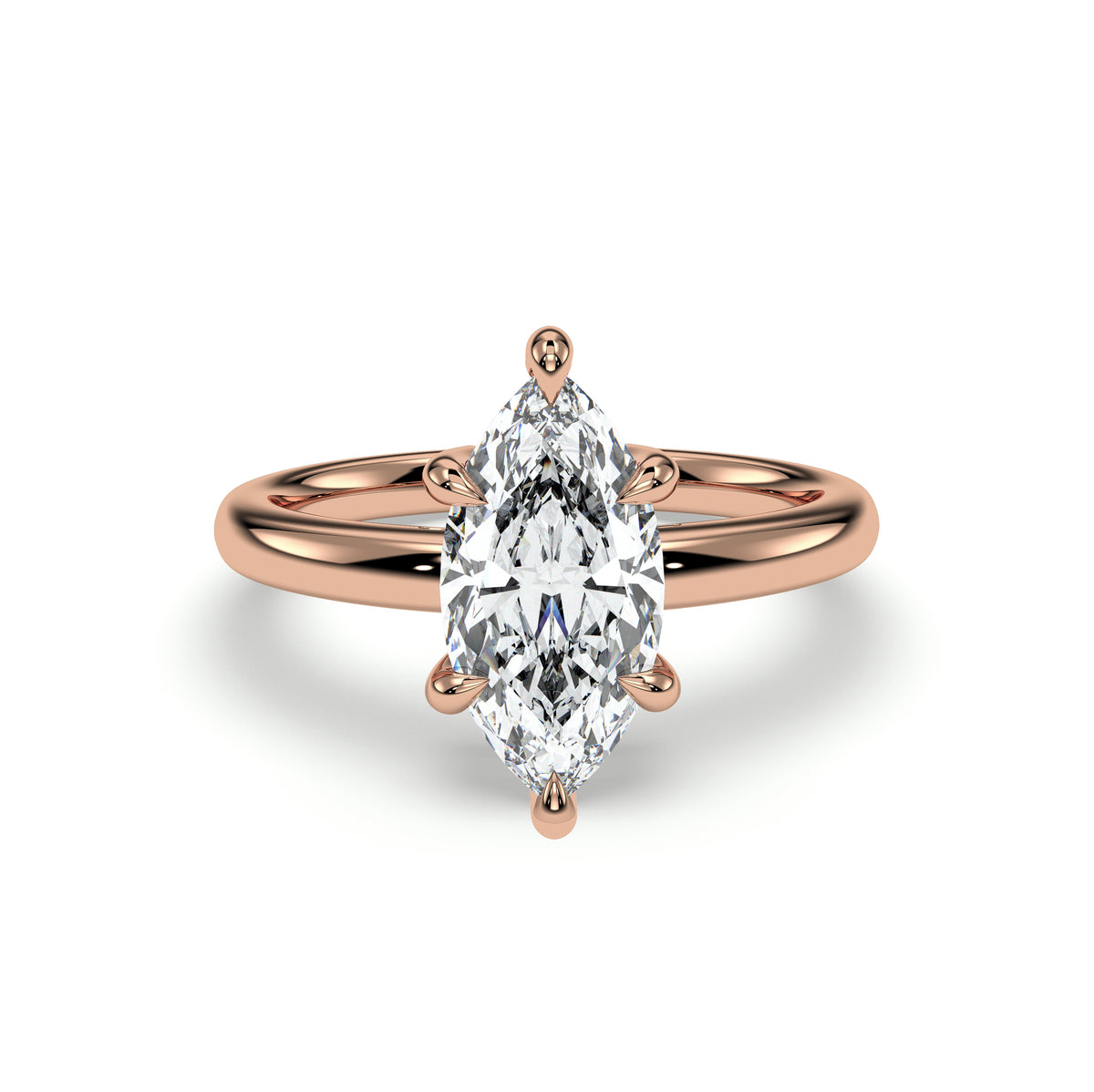 18K Rose Gold Vermeil / 2.00 CARAT