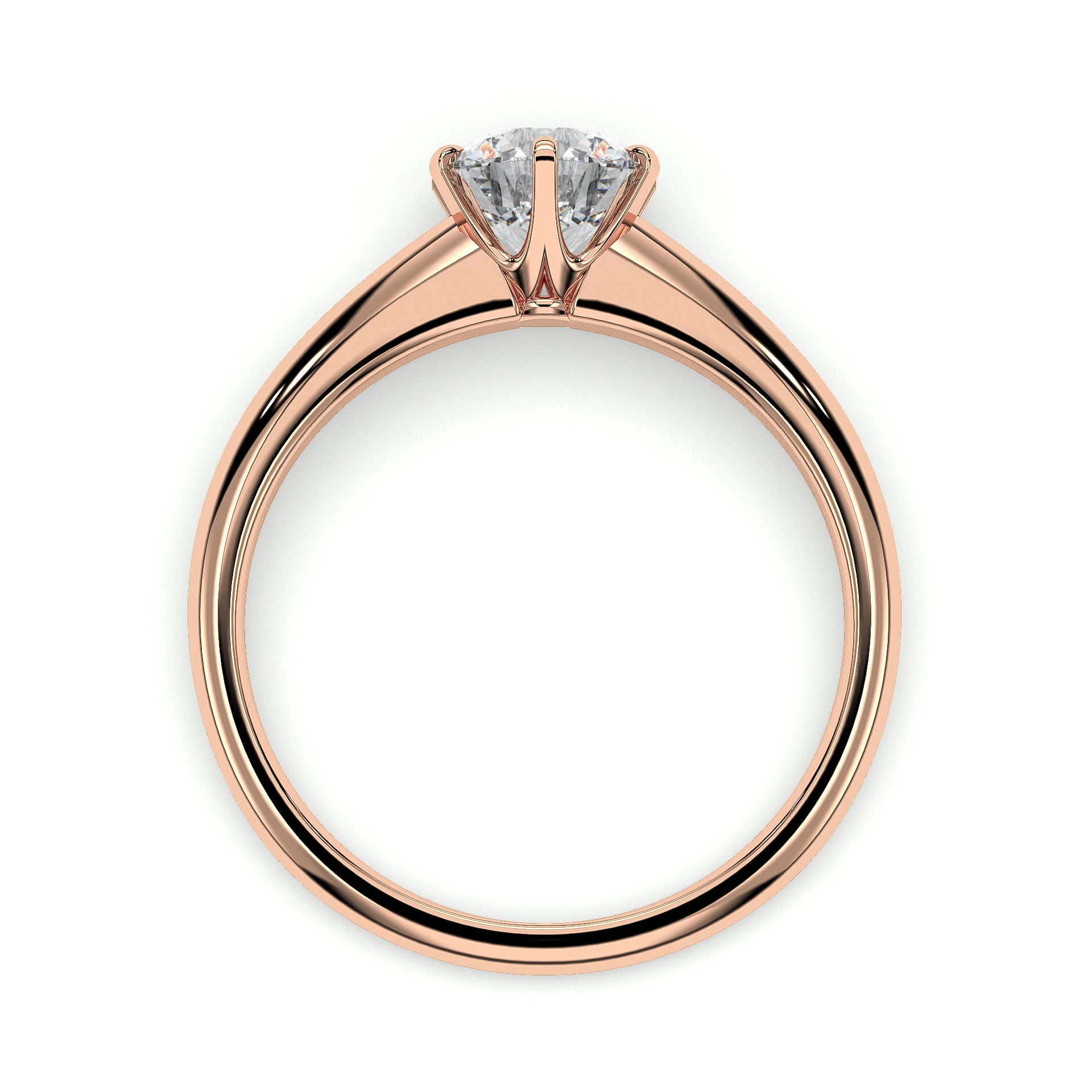 18K Rose Gold Vermeil / 1.00 CARAT