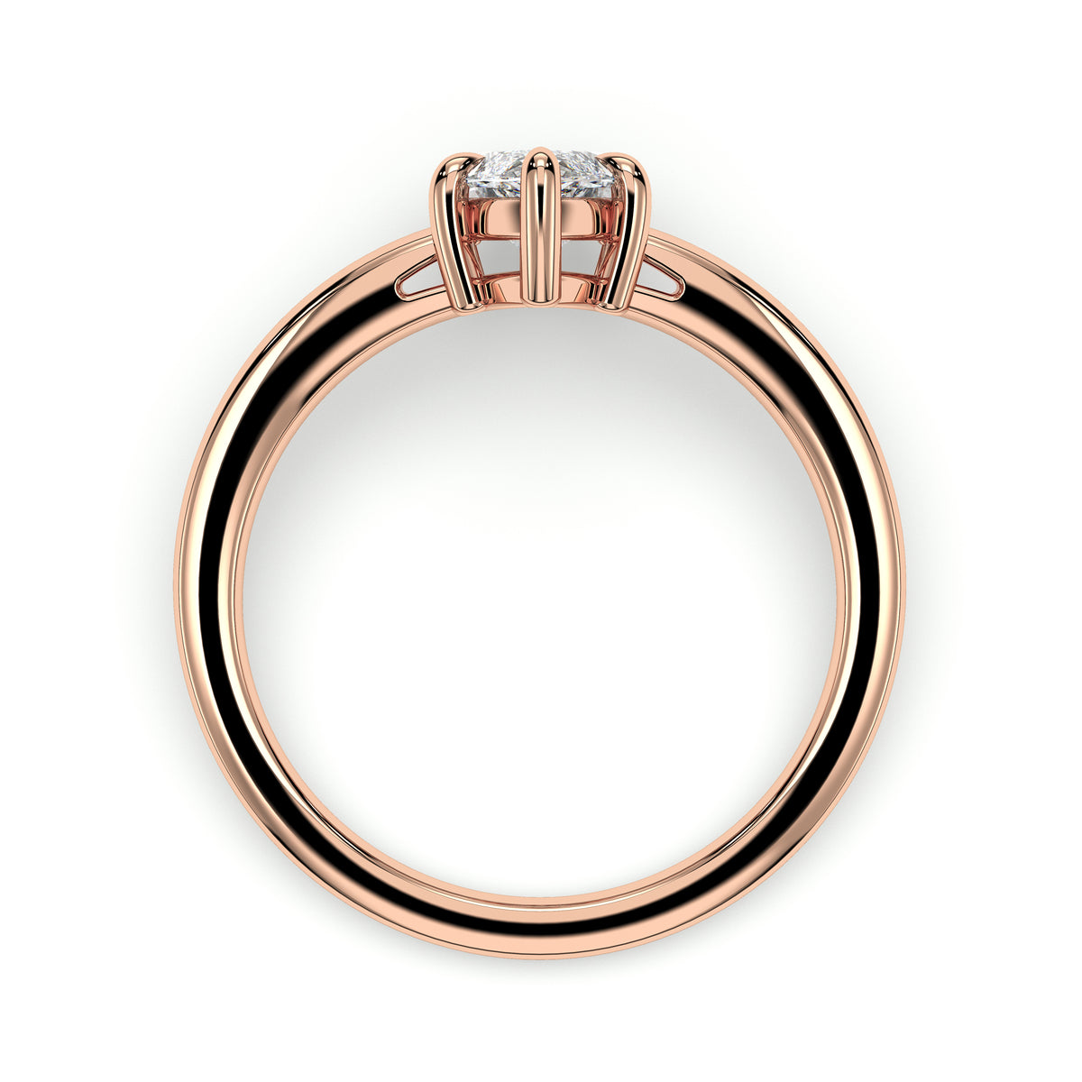 18K Rose Gold Vermeil / 1.00 CARAT