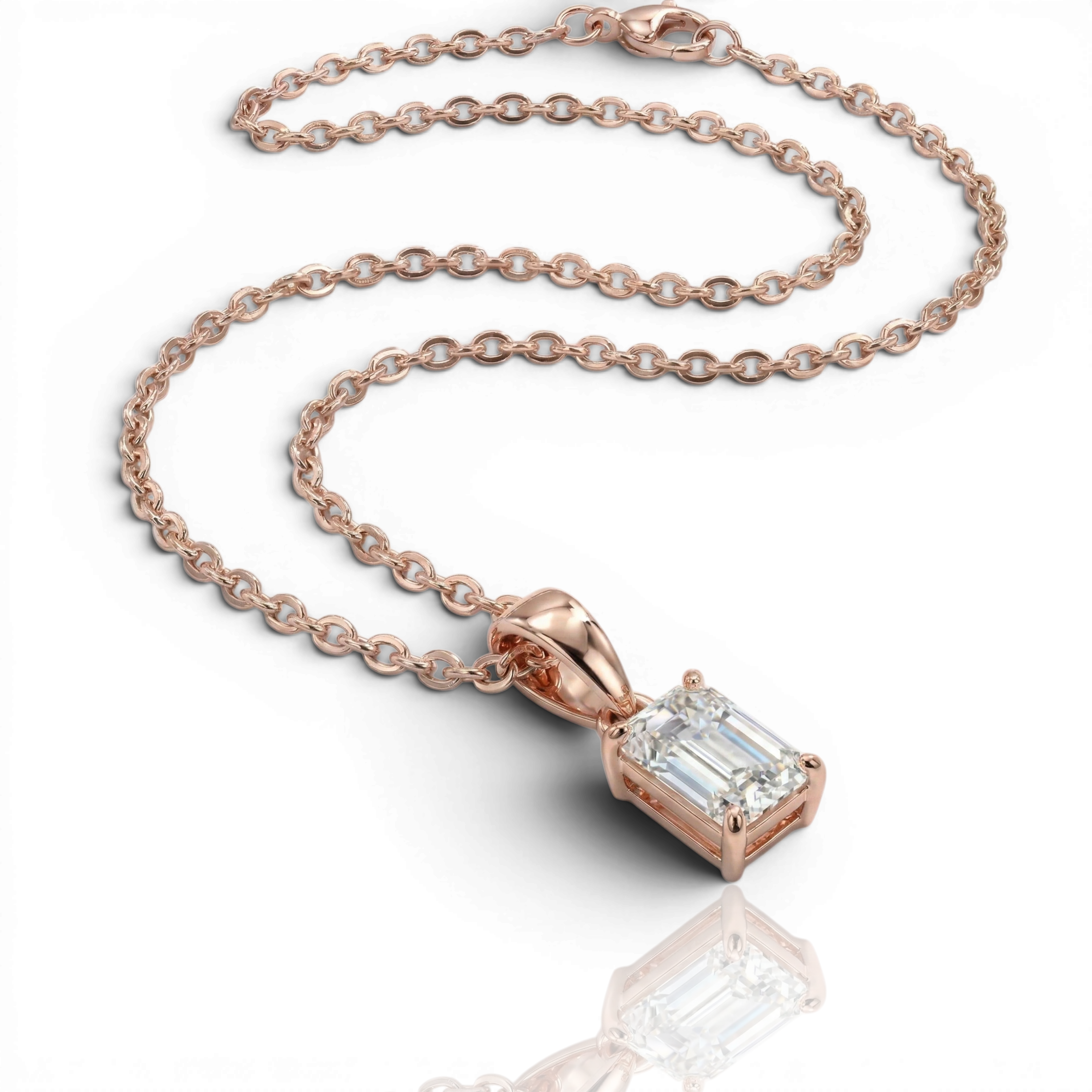 18K Rose Gold Vermeil / 1.00 CARAT
