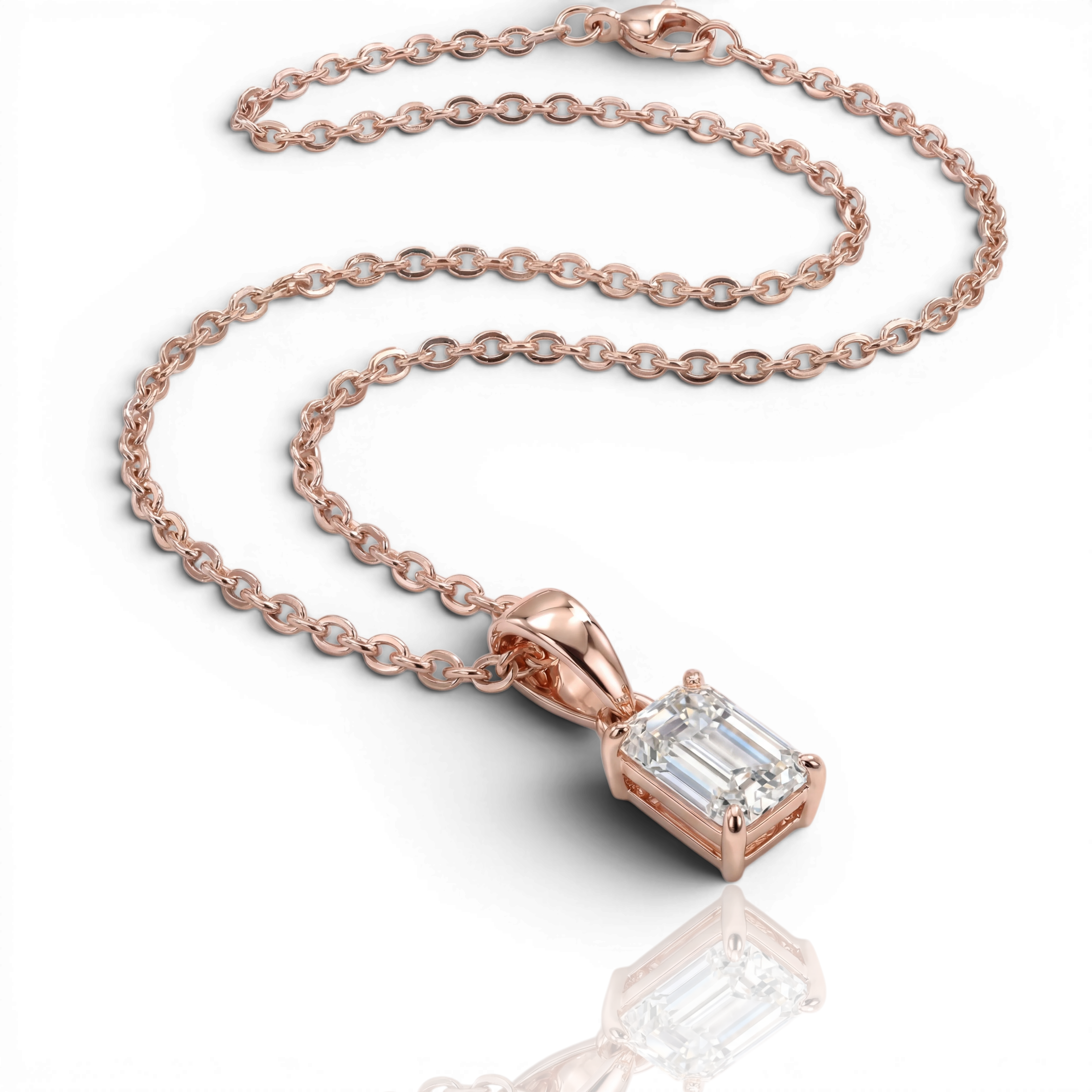 18K Rose Gold Vermeil / 2.00 CARAT