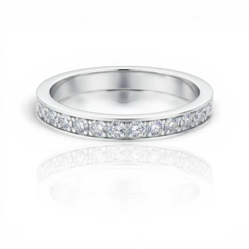 18K White Gold Vermeil