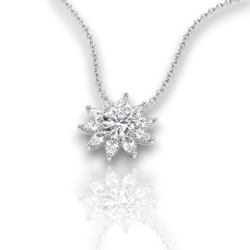 18K White Gold Vermeil