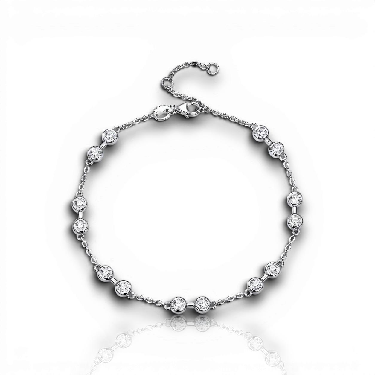 18K White Gold Vermeil