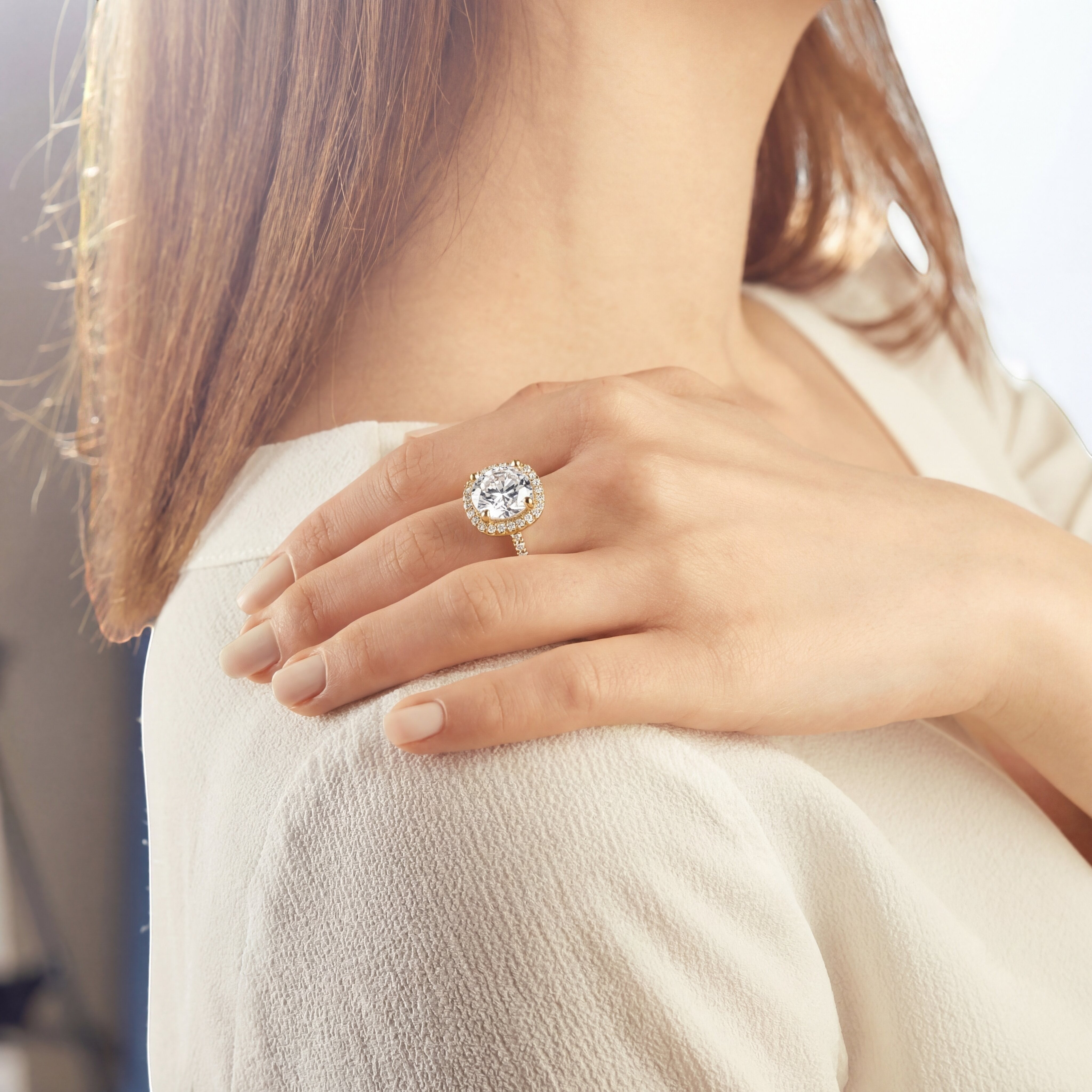 18K Yellow Gold Vermeil, 18K Yellow Gold Vermeil / Lifestyle, 18K Yellow Gold Vermeil / 3.00 CARAT
