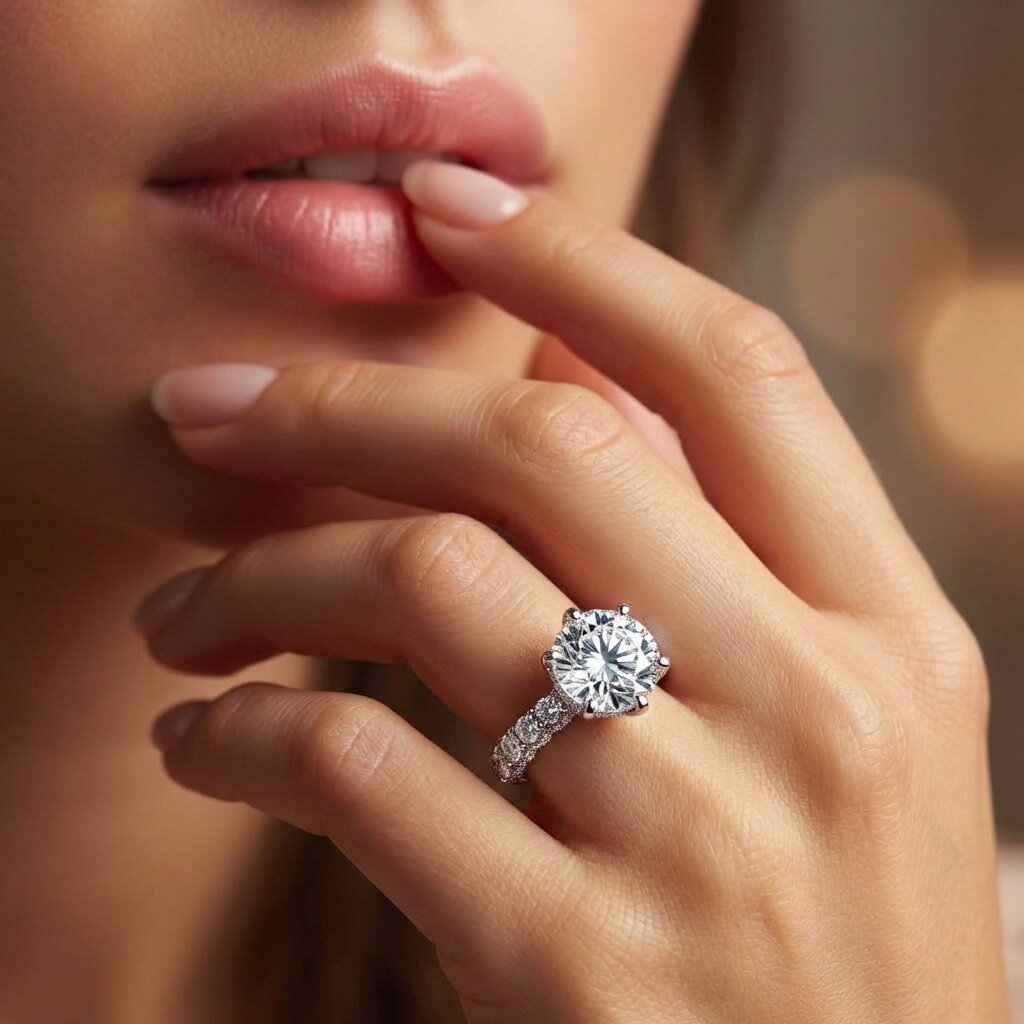 18K White Gold Vermeil, 18K White Gold Vermeil / Lifestyle